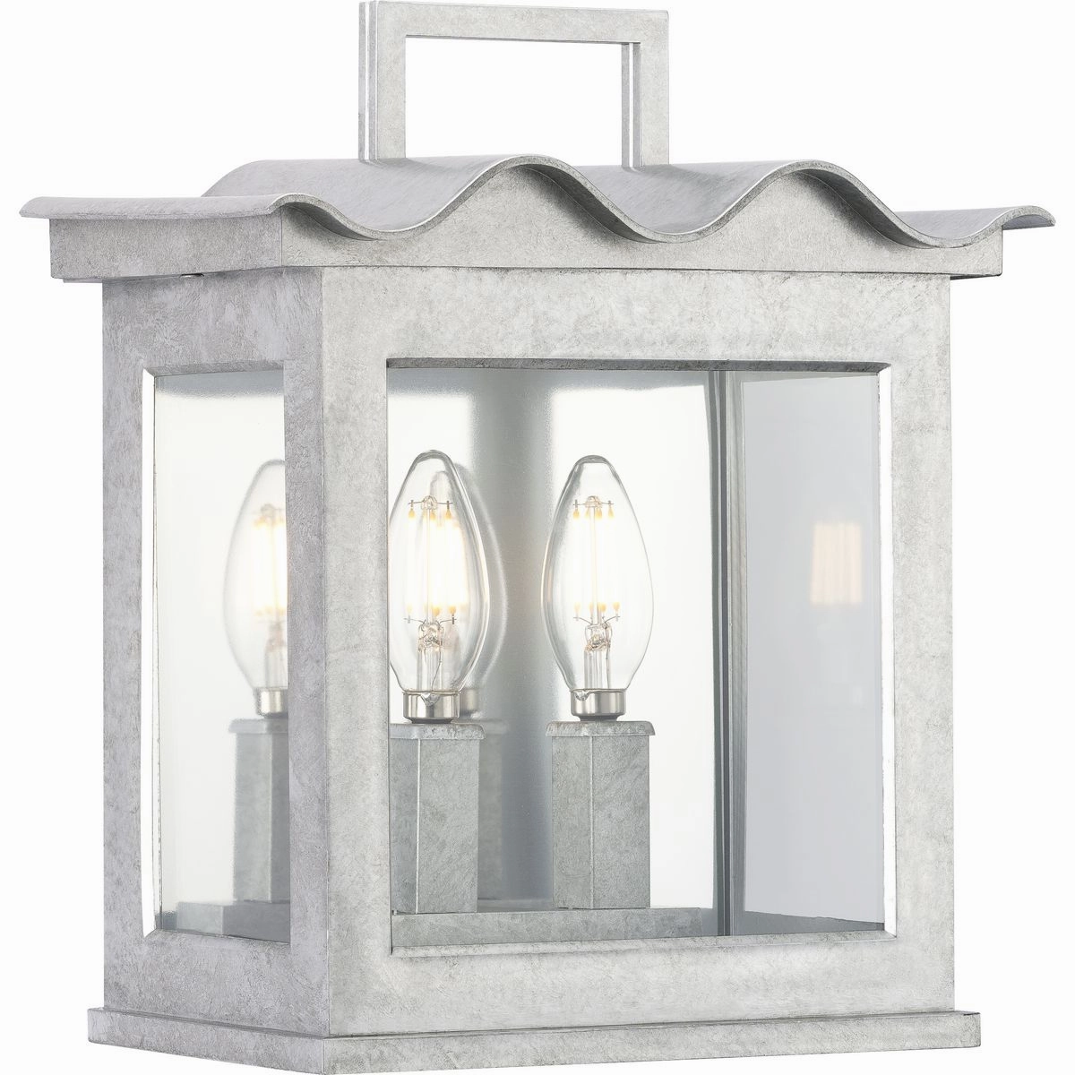 Point Dume-Seamoor Two Light Outdoor Wall Lantern Galvanized Finish