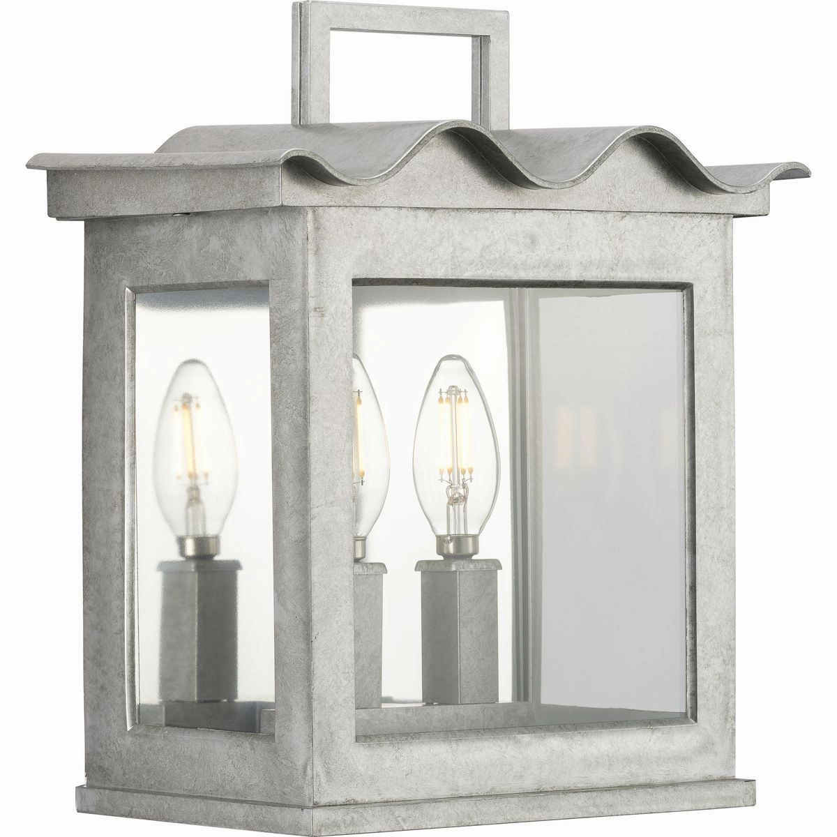 Point Dume-Seamoor Two Light Outdoor Wall Lantern Galvanized Finish