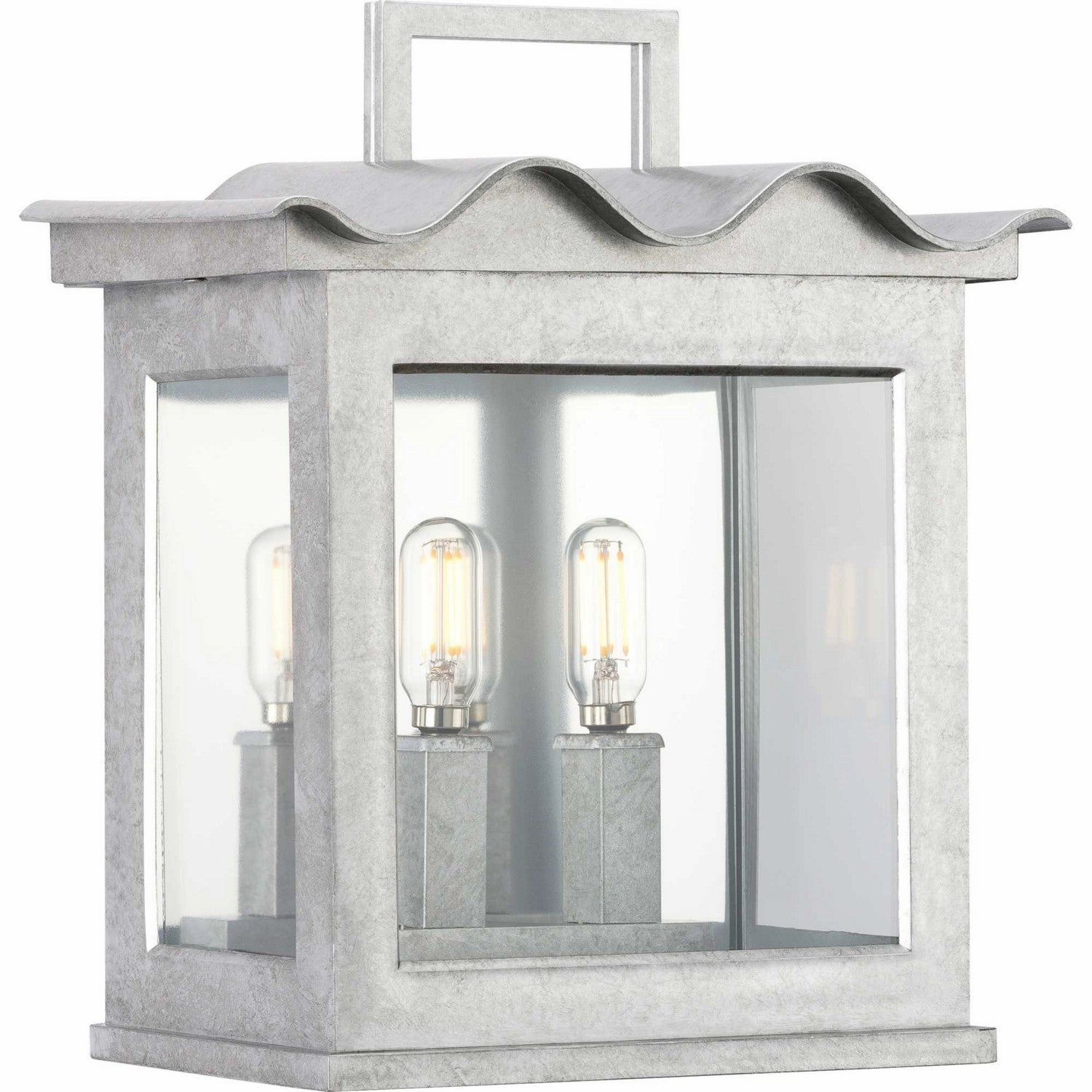 Point Dume-Seamoor Two Light Outdoor Wall Lantern Galvanized FinishOutdoor wall sconces with motion sensor