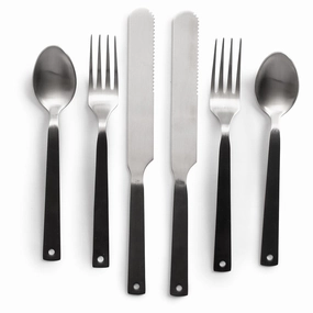 Polished Flatware | Set of 2Portable camping cookware set