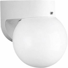 Polycarbonate Outdoor One Light Wall Lantern WhiteOutdoor wall sconces with motion sensor