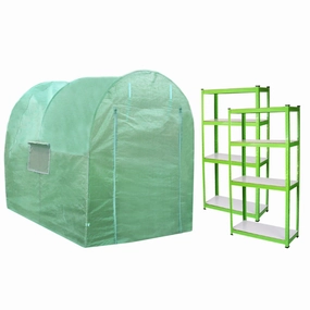 Polytunnel 19mm 2.5m x 2m with Racking professional grade gardening tool kit