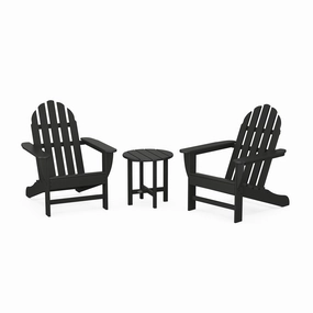 POLYWOOD Classic Adirondack 3-Piece SetAdirondack chair set with side table