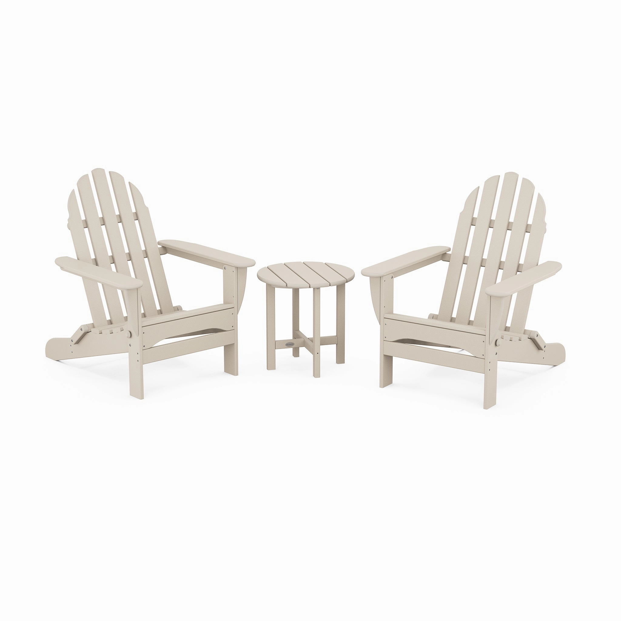 POLYWOOD Classic Folding Adirondack 3-Piece Set