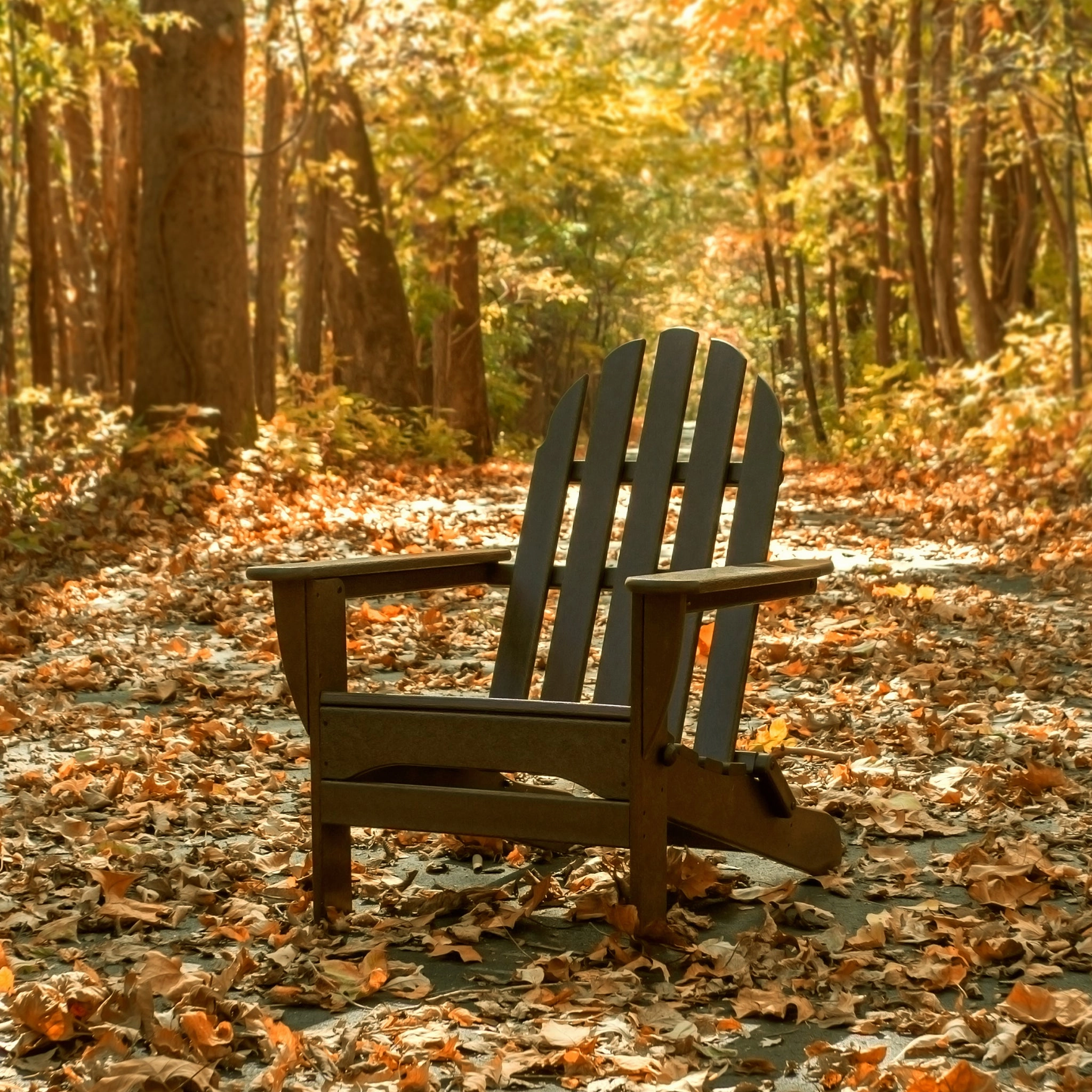 POLYWOOD Classic Folding Adirondack Chair