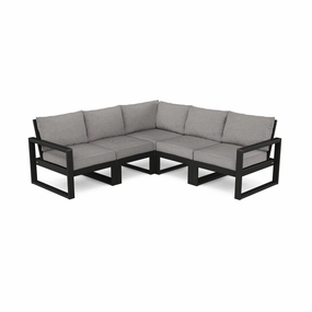 POLYWOOD EDGE 5-Piece Modular Deep Seating Setoutdoor patio furniture set