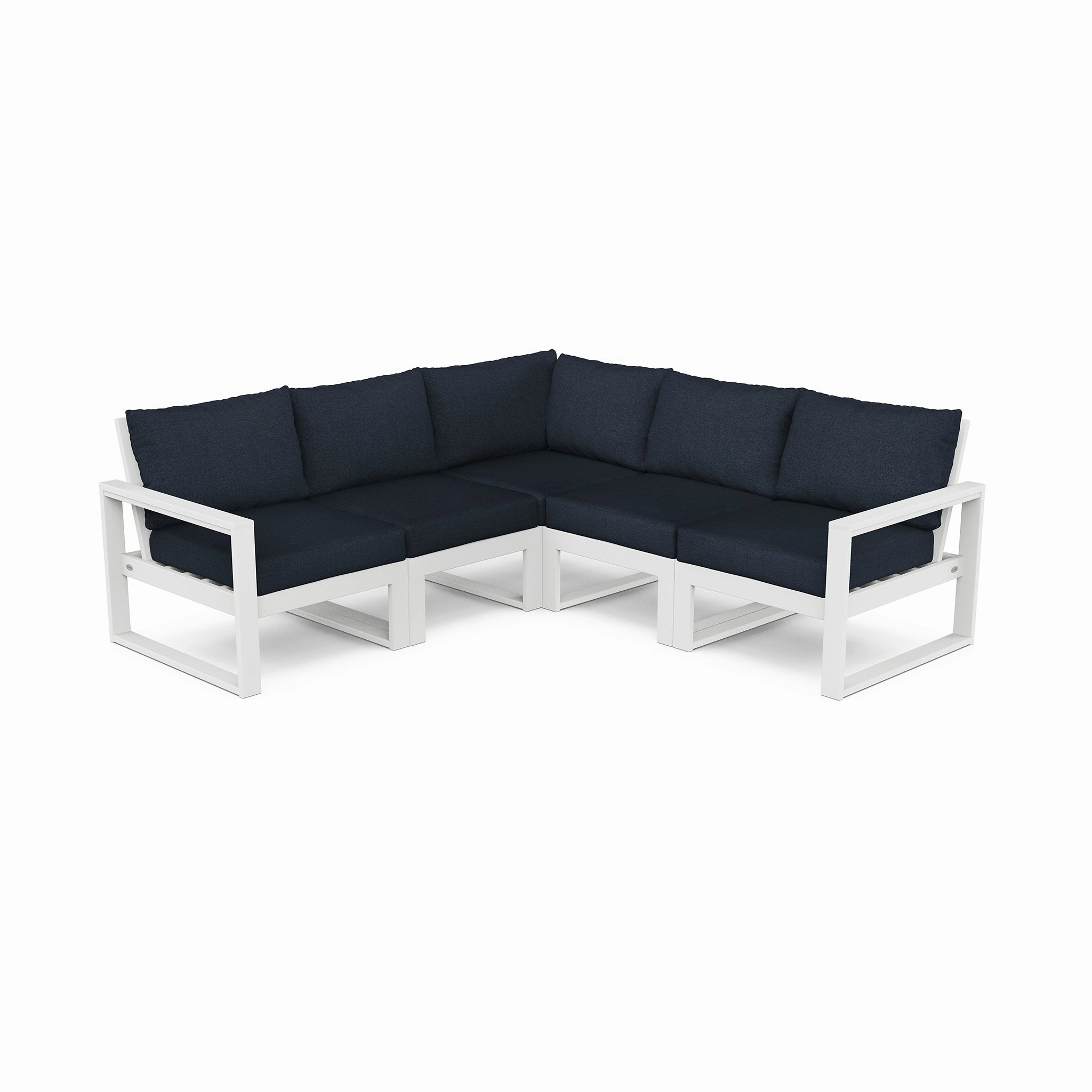 POLYWOOD EDGE 5-Piece Modular Deep Seating Set