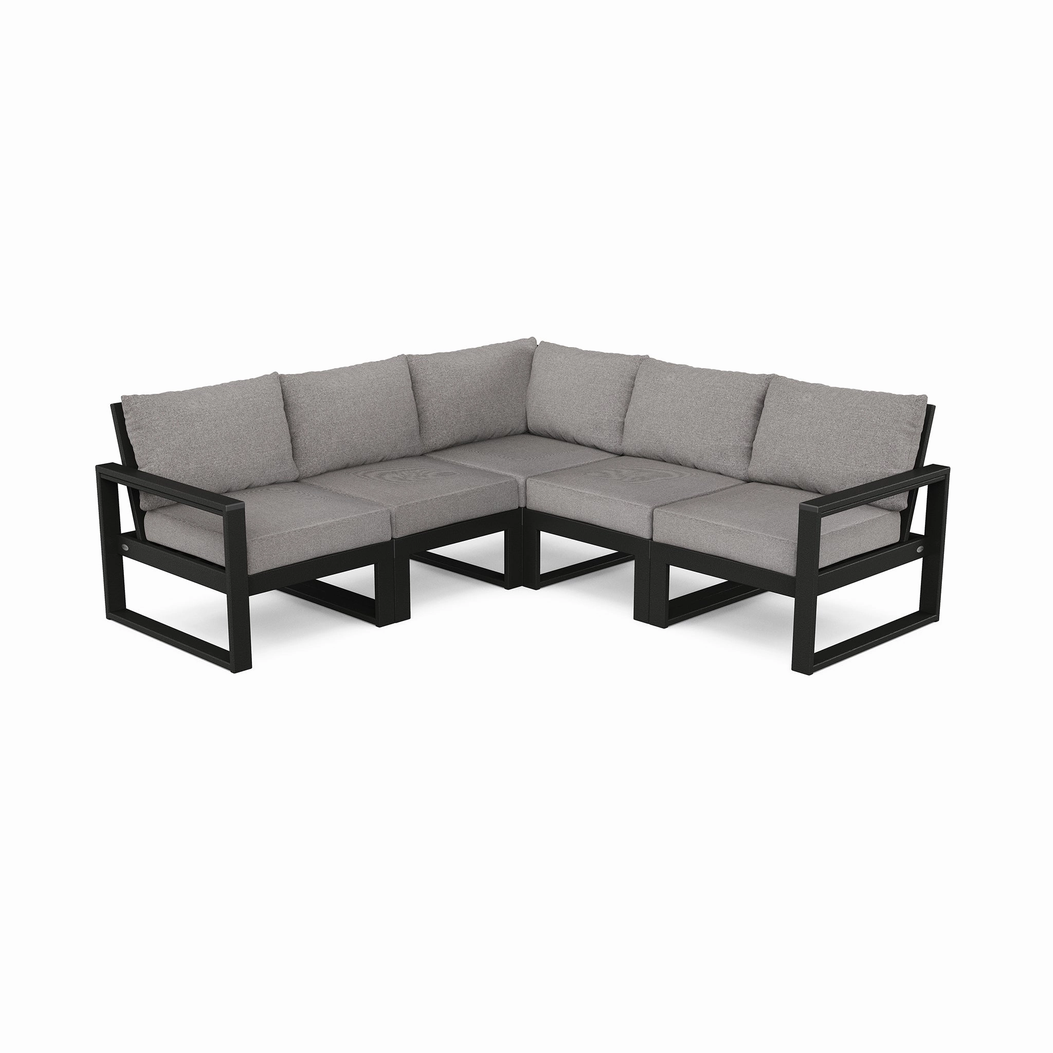 POLYWOOD EDGE 5-Piece Modular Deep Seating Setoutdoor patio furniture set