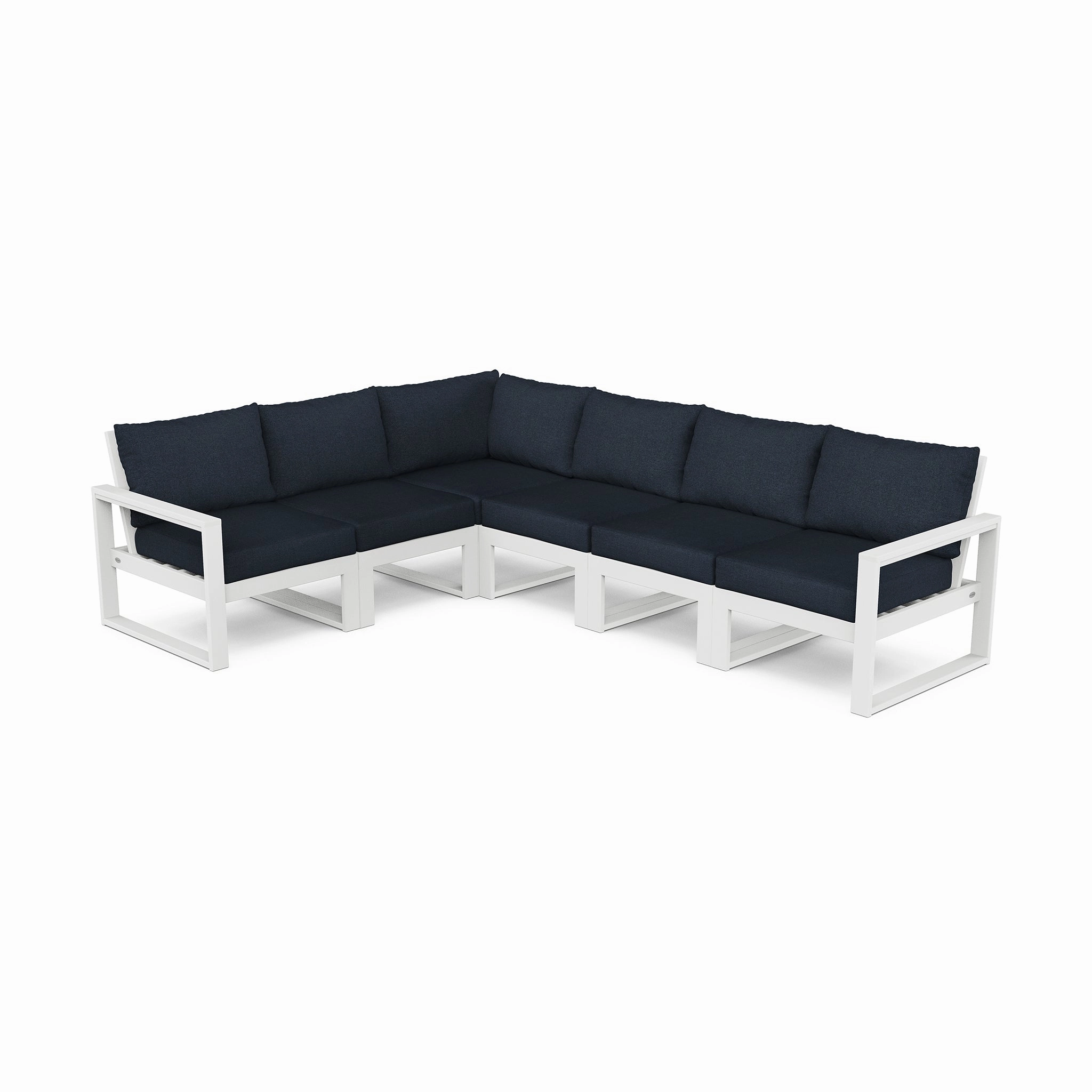 POLYWOOD EDGE 6-Piece Modular Deep Seating Set