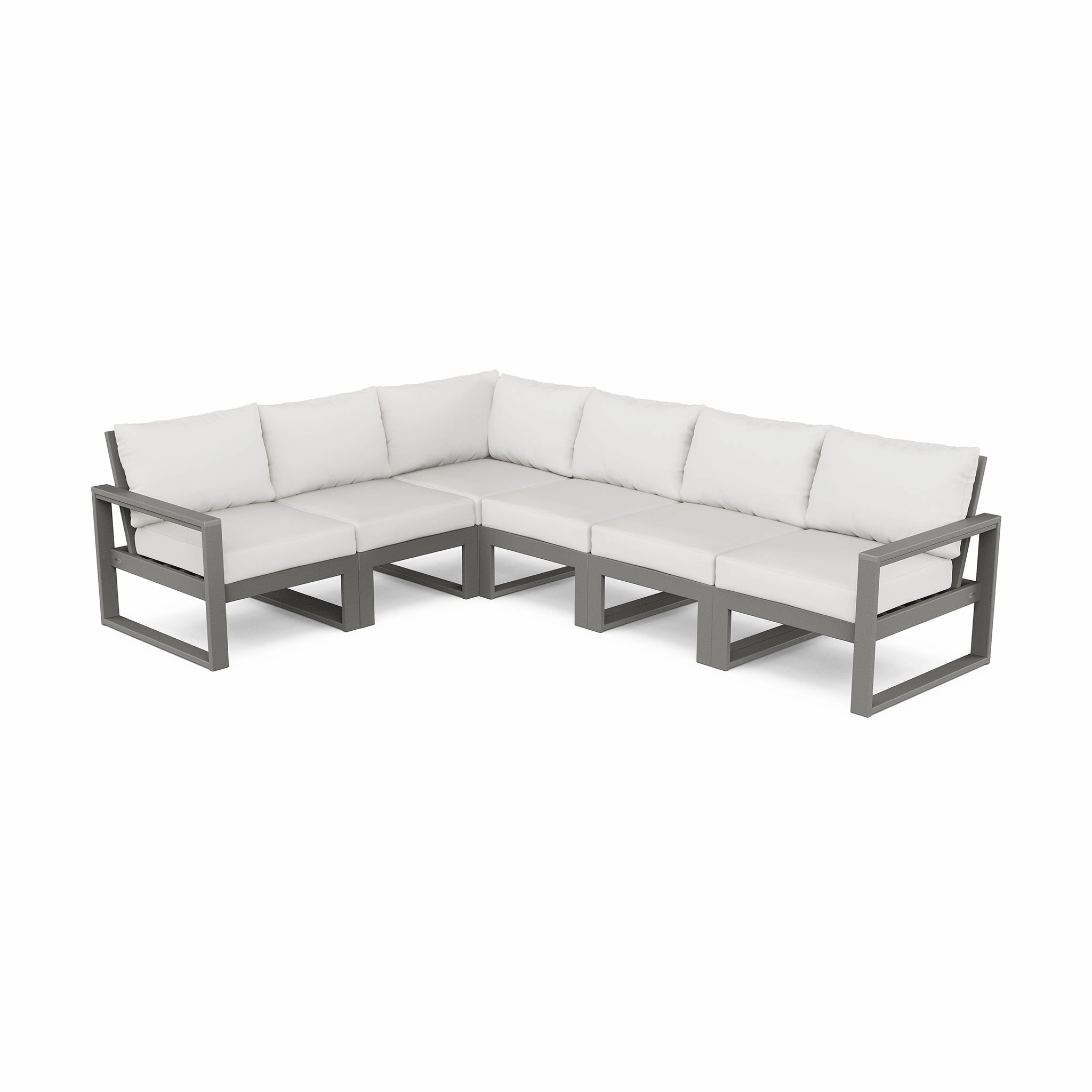 POLYWOOD EDGE 6-Piece Modular Deep Seating Set