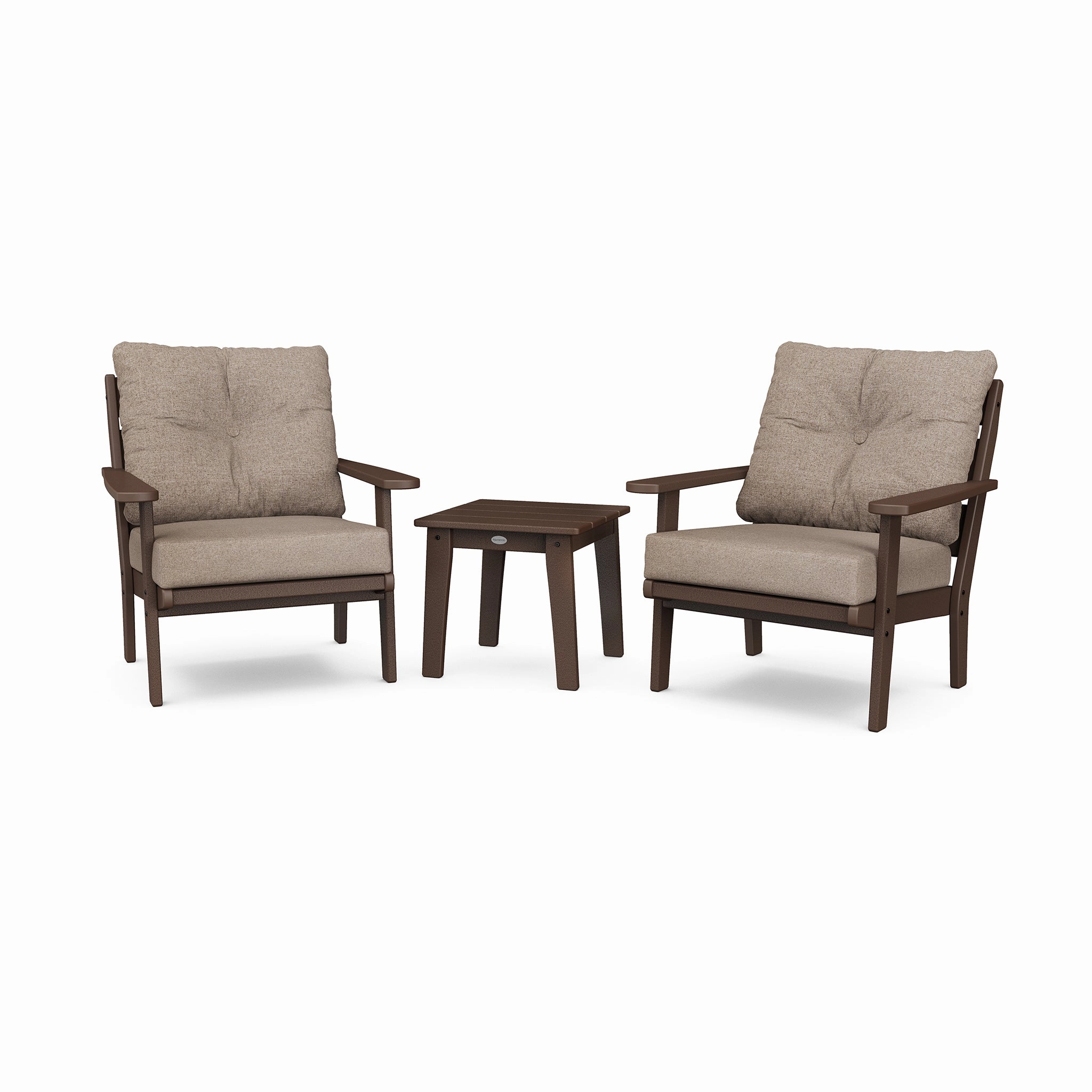 POLYWOOD Lakeside 3-Piece Deep Seating Chair Set