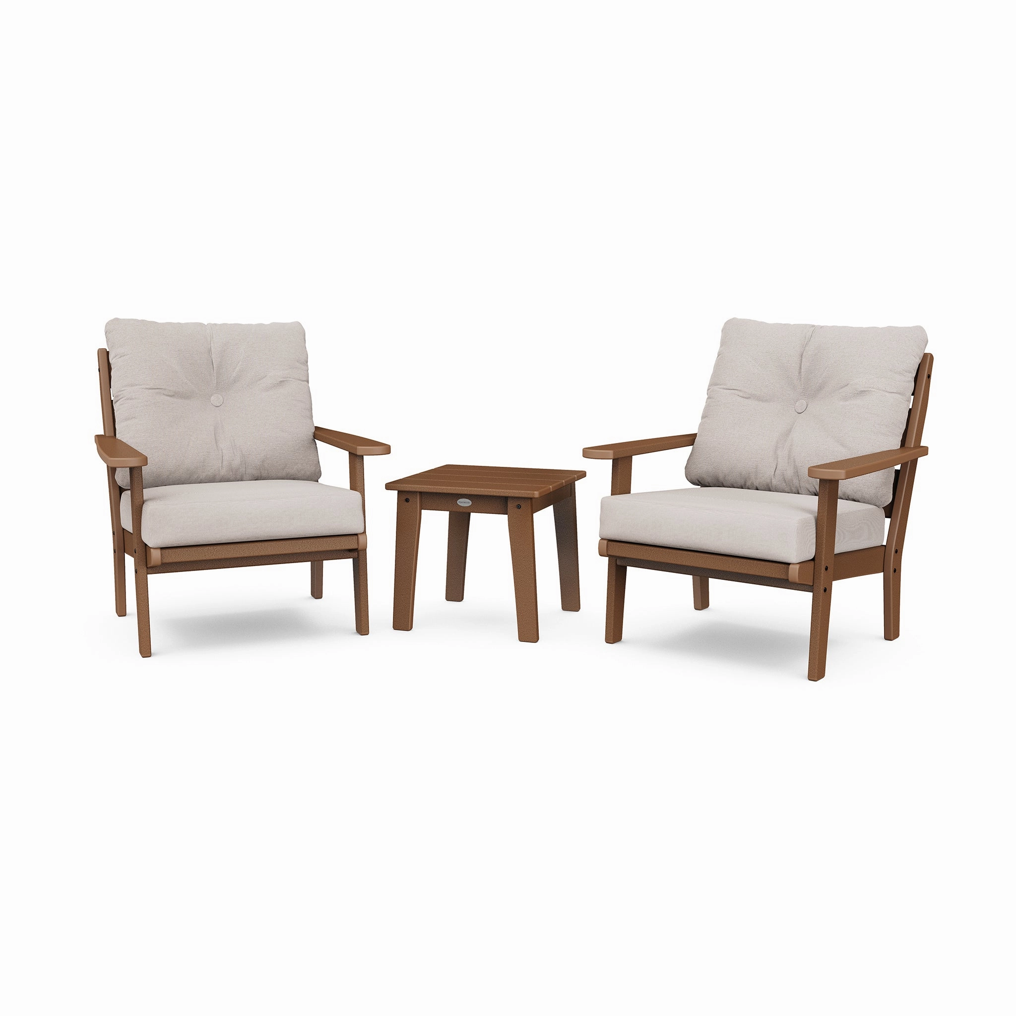 POLYWOOD Lakeside 3-Piece Deep Seating Chair Set