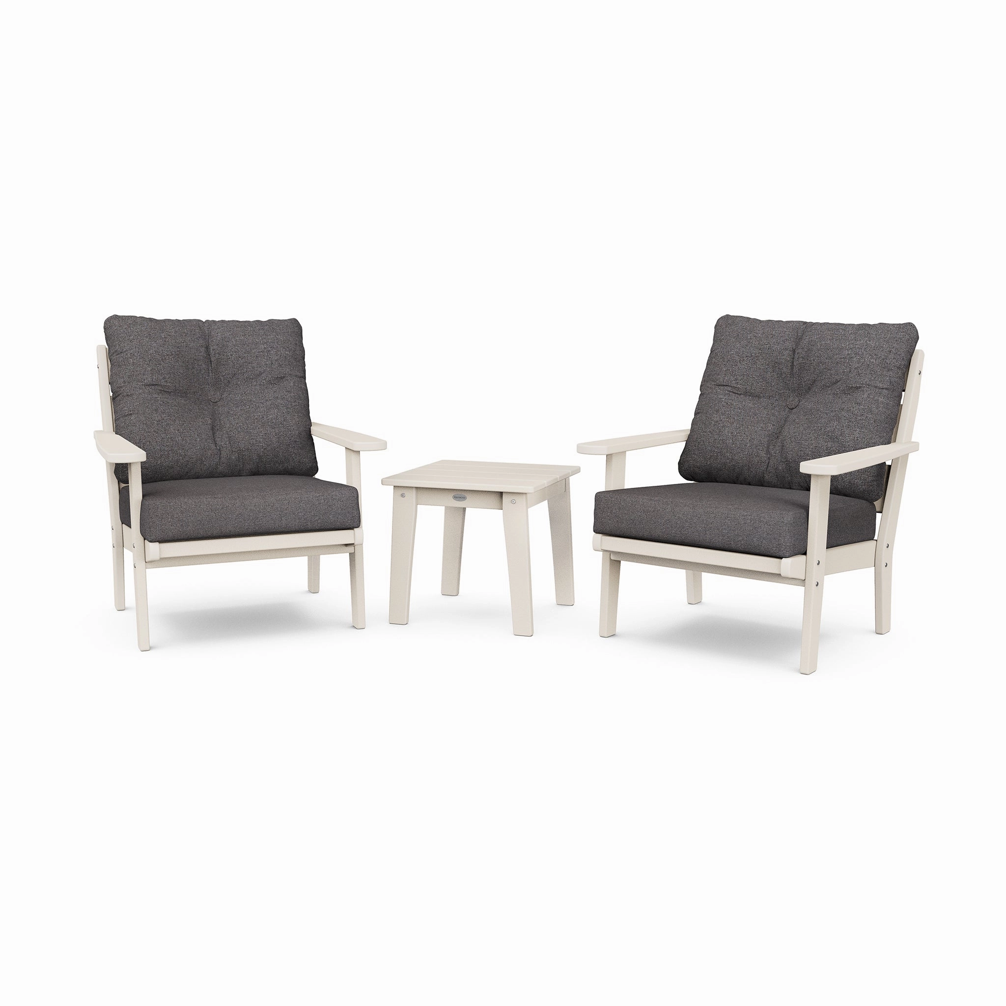 POLYWOOD Lakeside 3-Piece Deep Seating Chair Set
