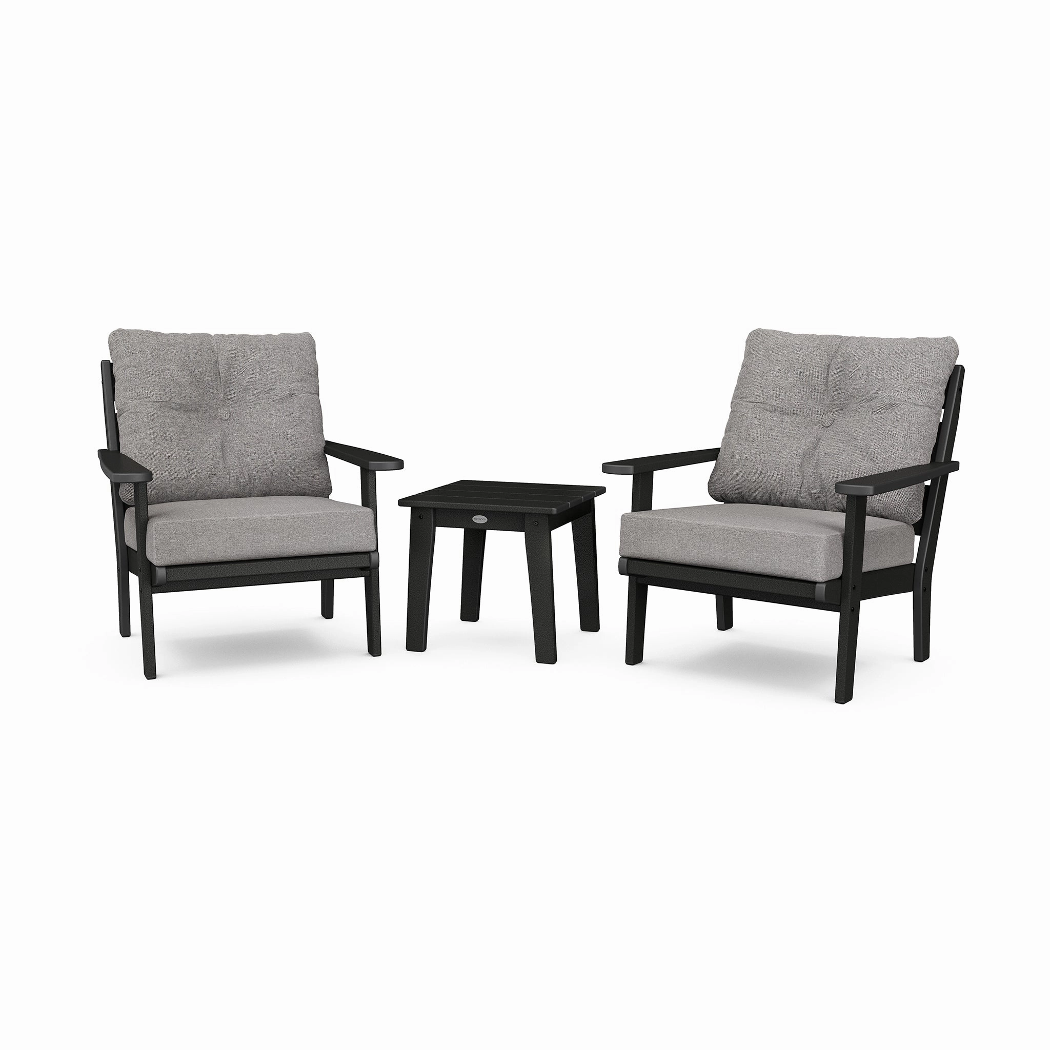 POLYWOOD Lakeside 3-Piece Deep Seating Chair Setoutdoor patio furniture set