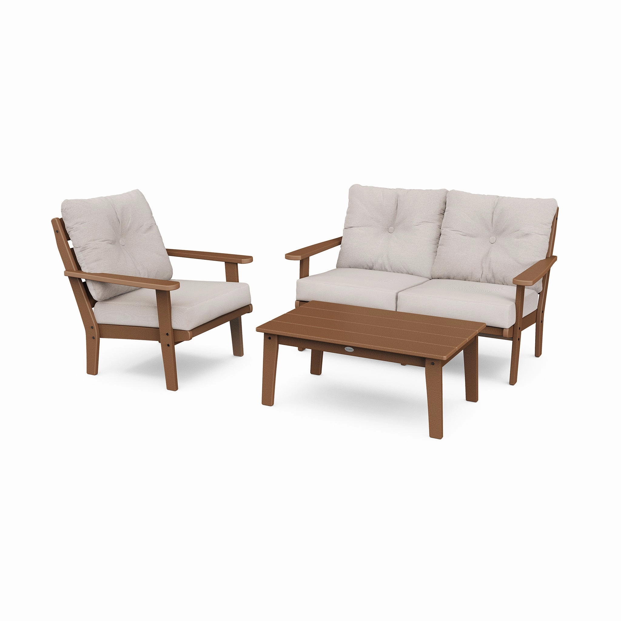 POLYWOOD Lakeside 3-Piece Deep Seating Set