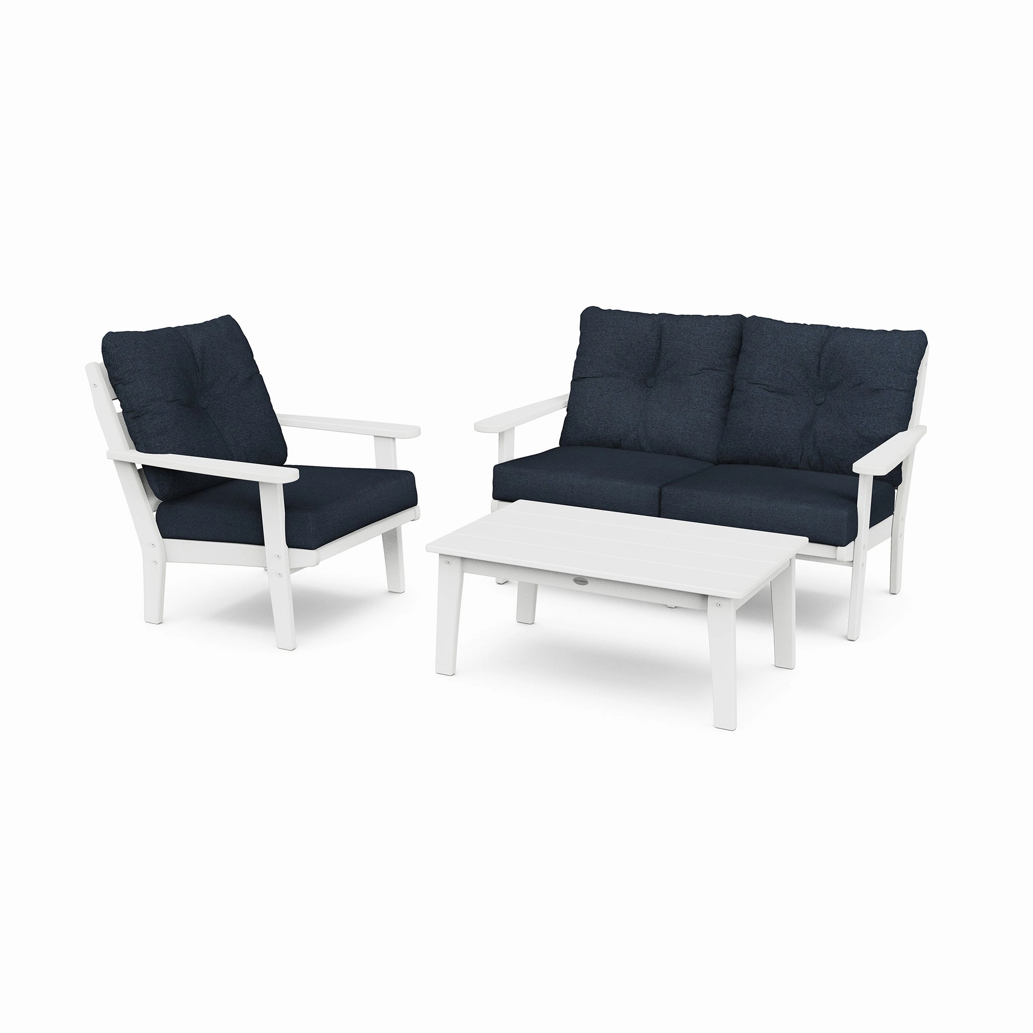 POLYWOOD Lakeside 3-Piece Deep Seating Set