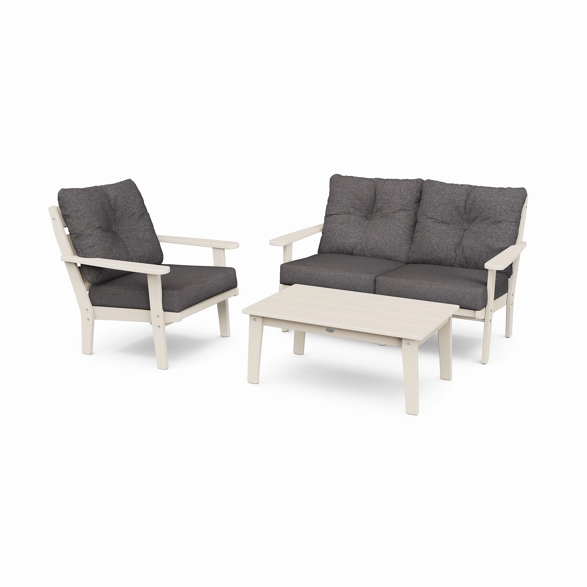 POLYWOOD Lakeside 3-Piece Deep Seating Set