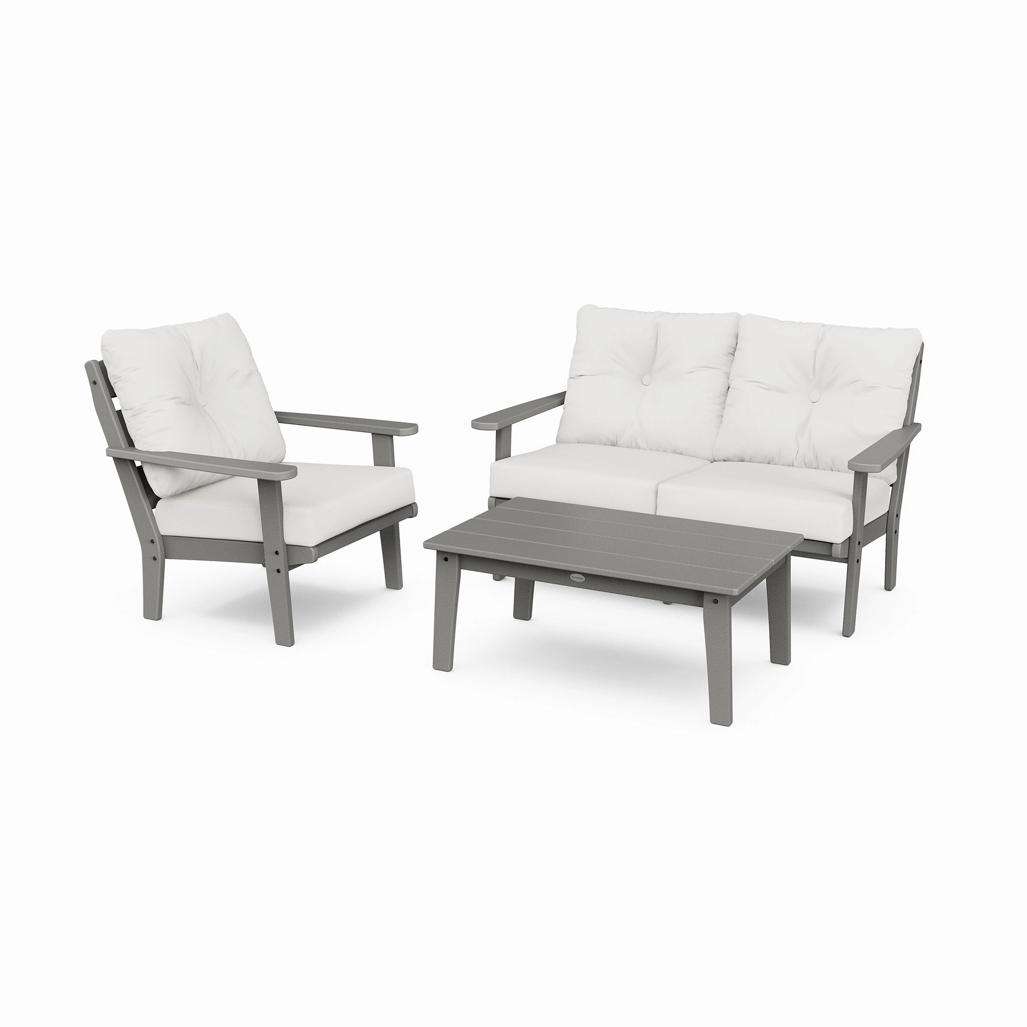 POLYWOOD Lakeside 3-Piece Deep Seating Set
