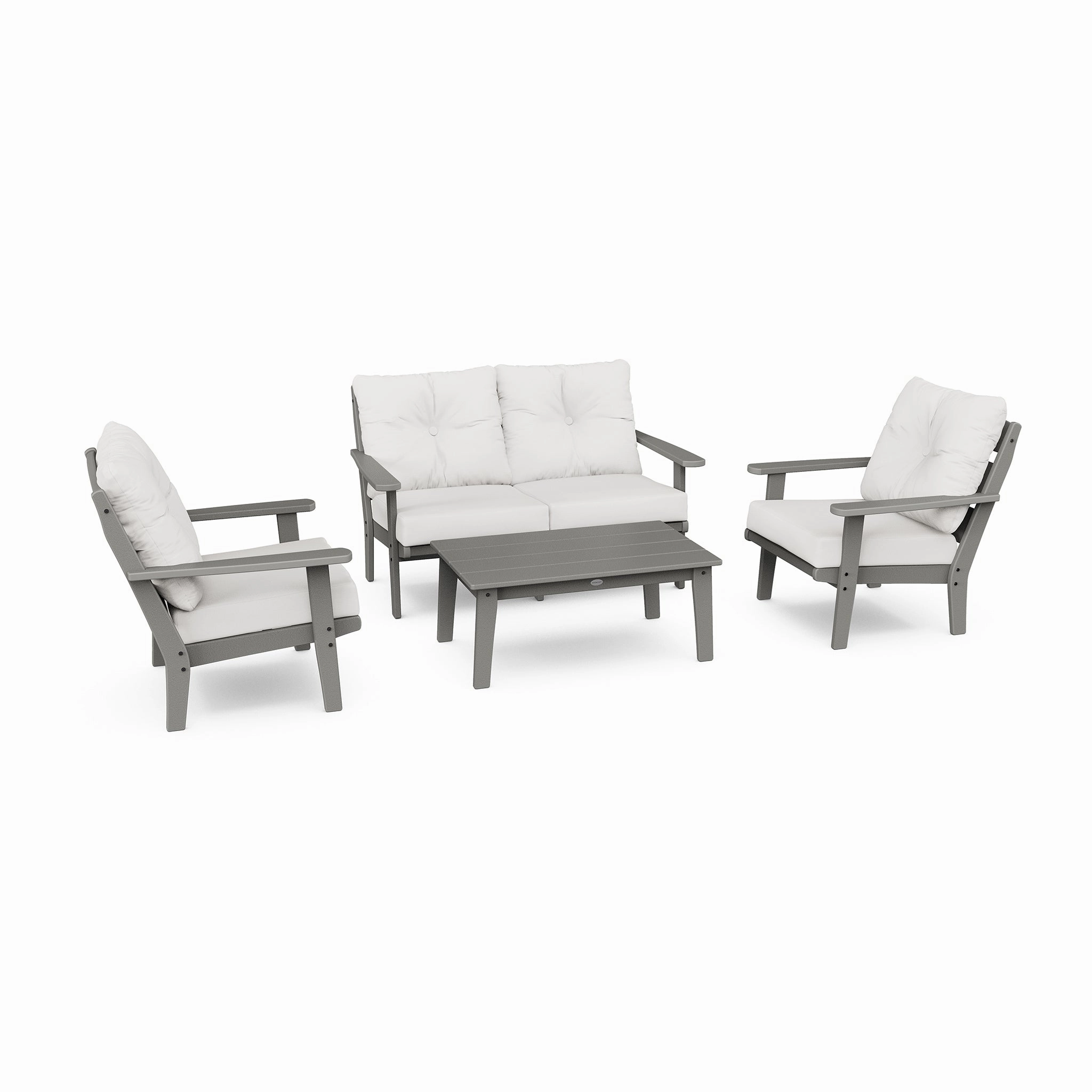 POLYWOOD Lakeside 4-Piece Deep Seating Set