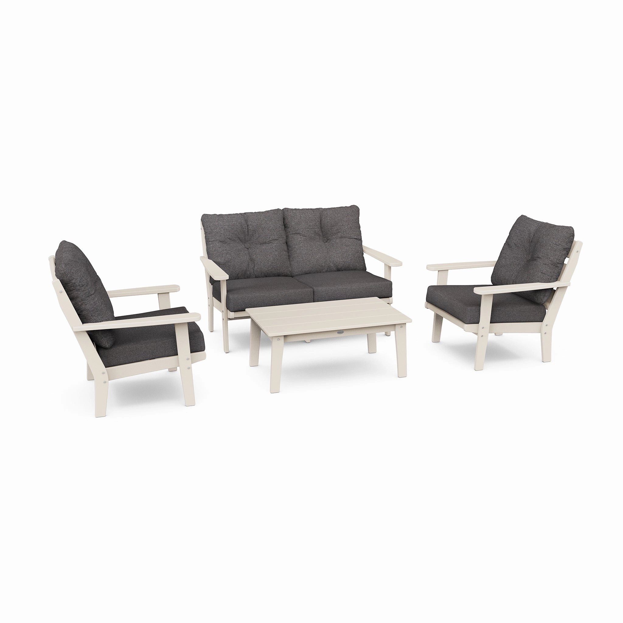 POLYWOOD Lakeside 4-Piece Deep Seating Set