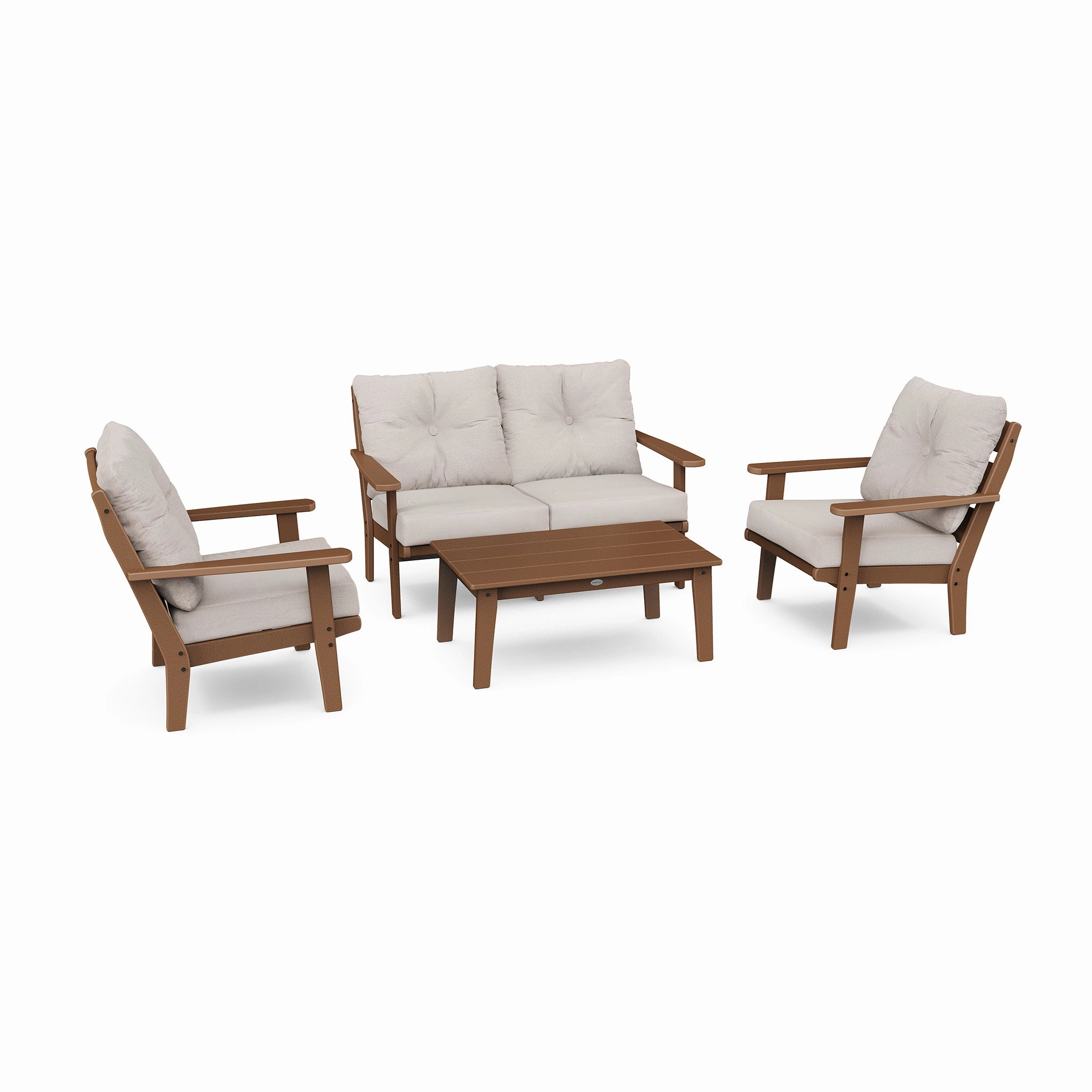 POLYWOOD Lakeside 4-Piece Deep Seating Set