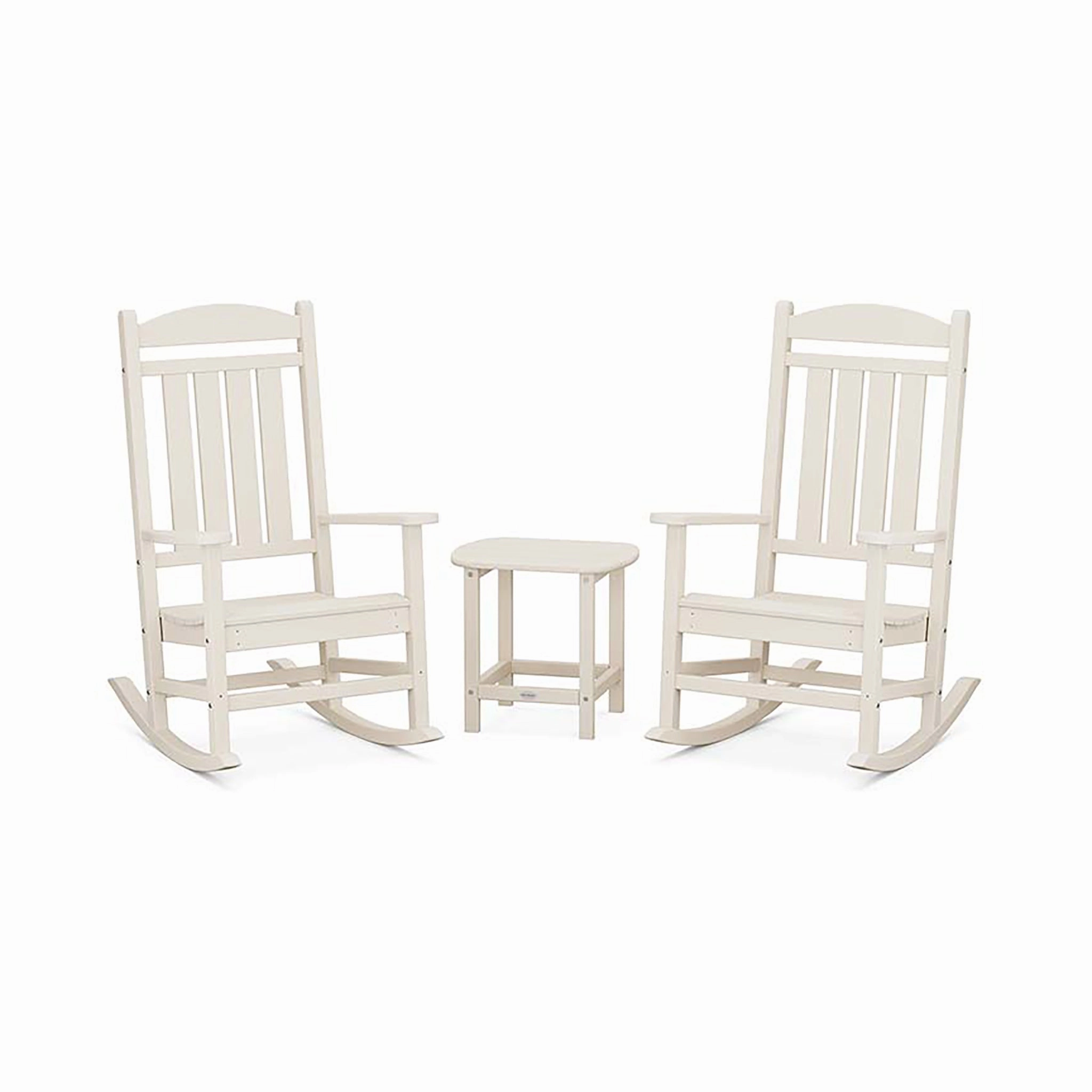 POLYWOOD Presidential Outdoor Rocking Chair 3-Piece Set