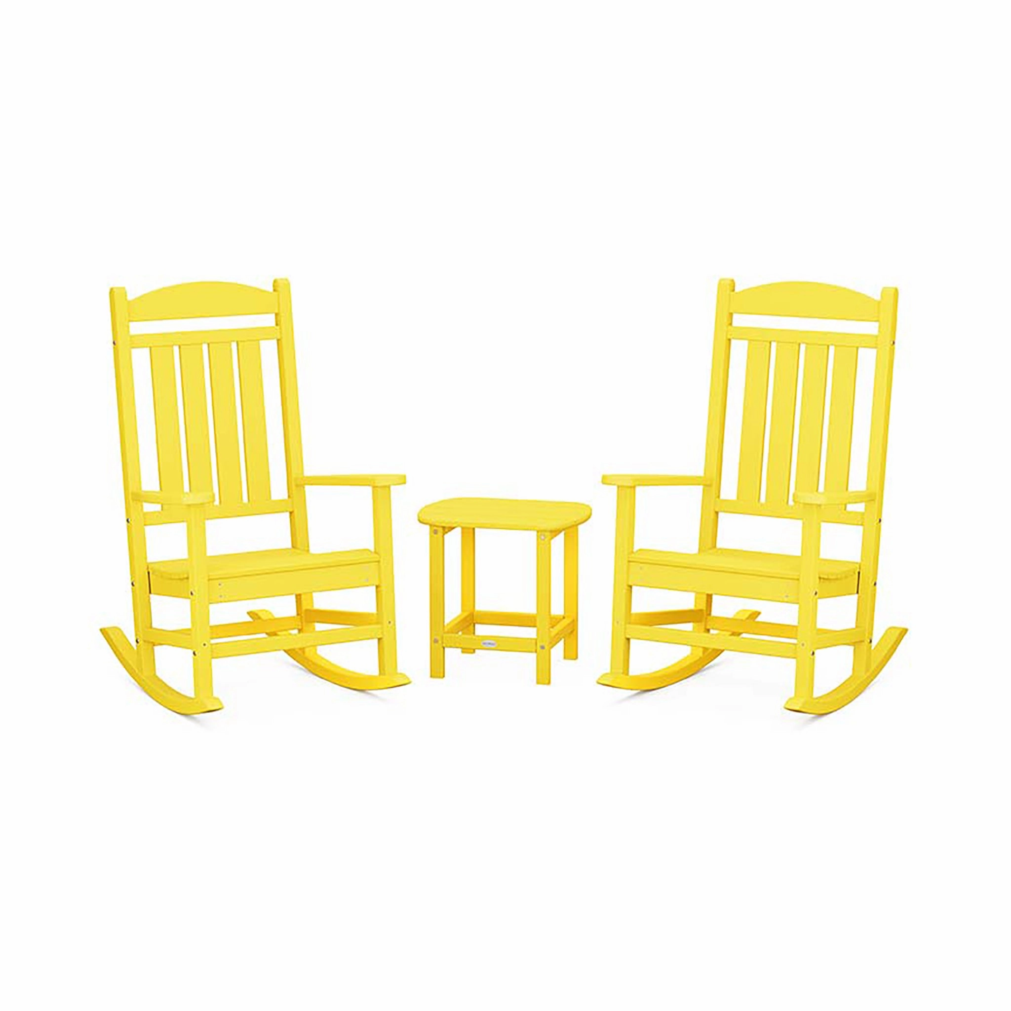 POLYWOOD Presidential Outdoor Rocking Chair 3-Piece Set
