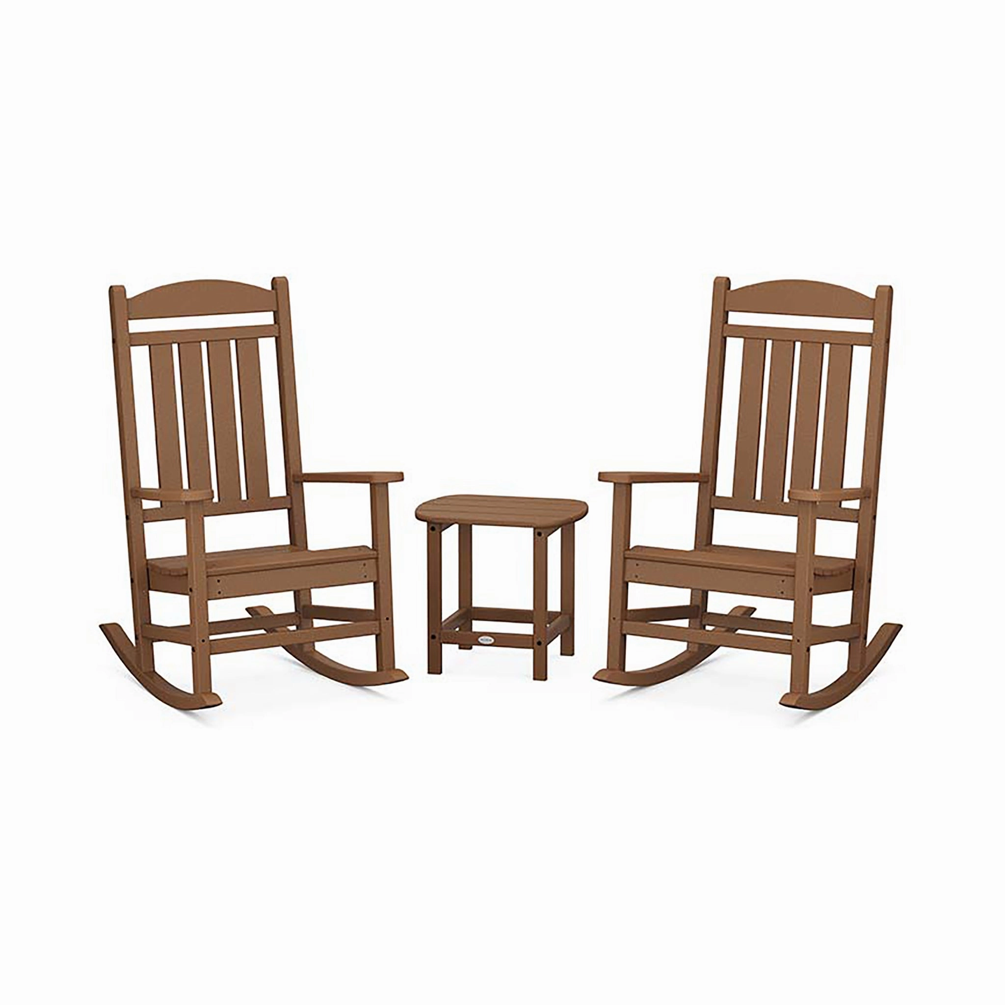 POLYWOOD Presidential Outdoor Rocking Chair 3-Piece Set
