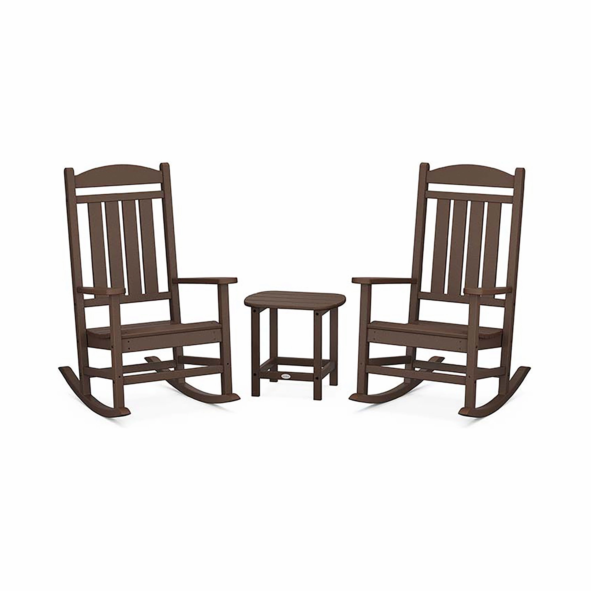 POLYWOOD Presidential Outdoor Rocking Chair 3-Piece Set