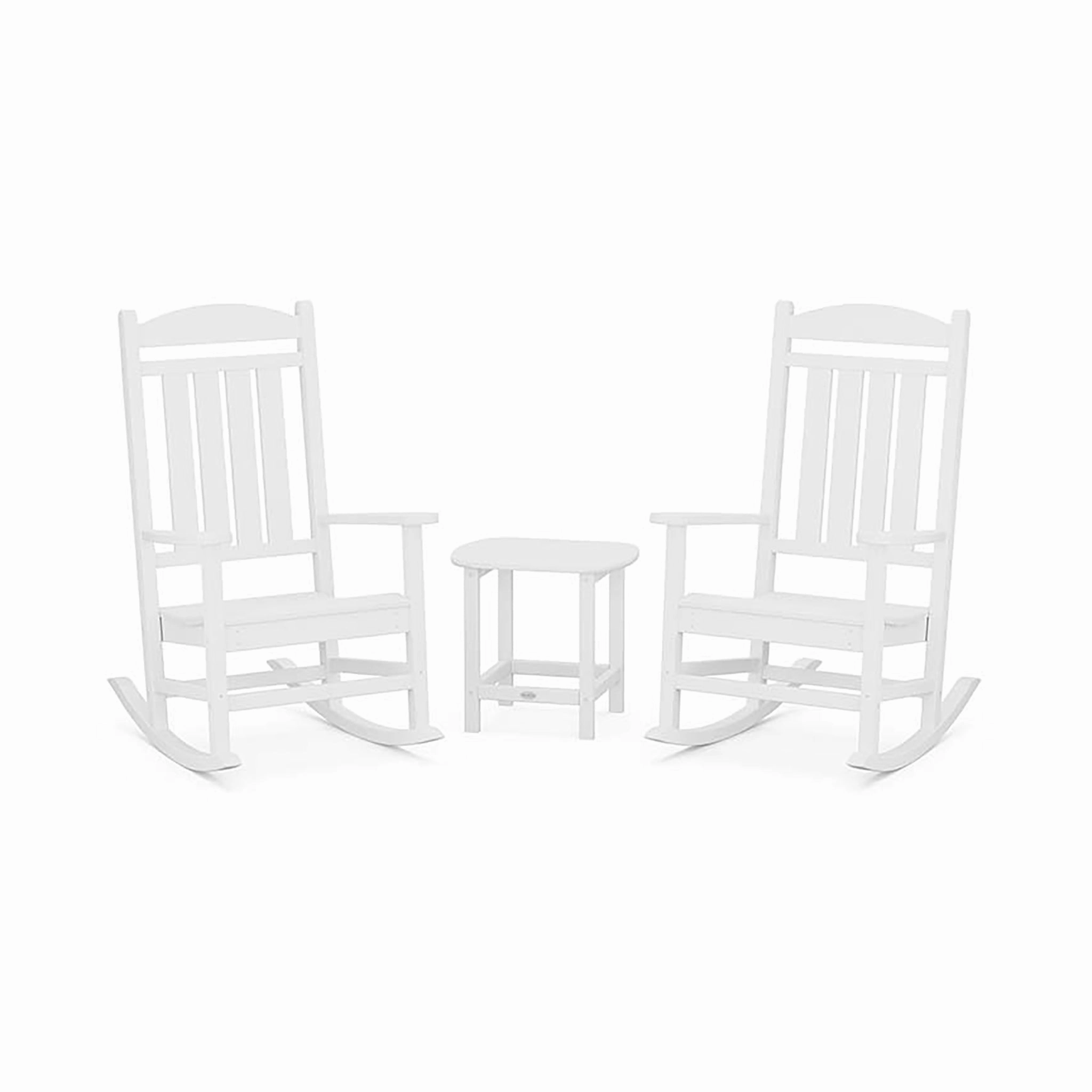 POLYWOOD Presidential Outdoor Rocking Chair 3-Piece Set