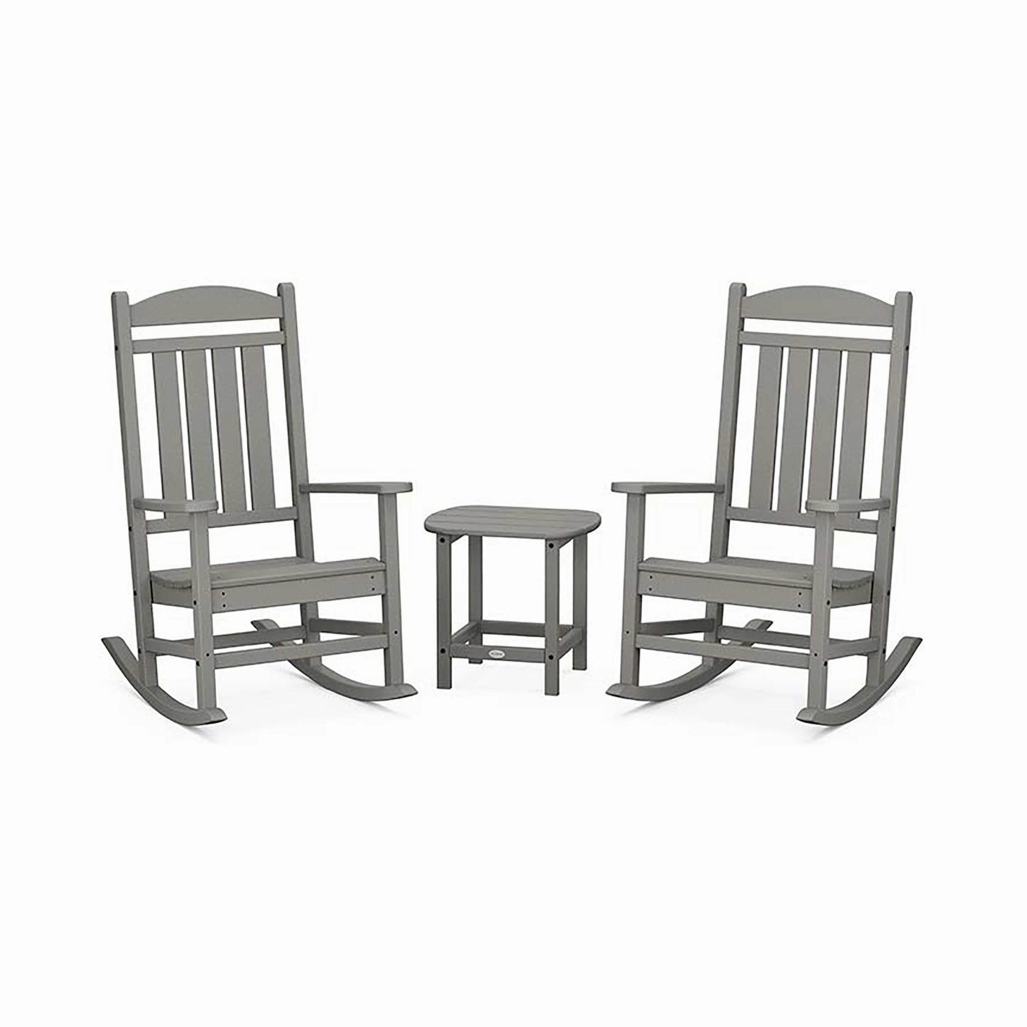 POLYWOOD Presidential Outdoor Rocking Chair 3-Piece Set