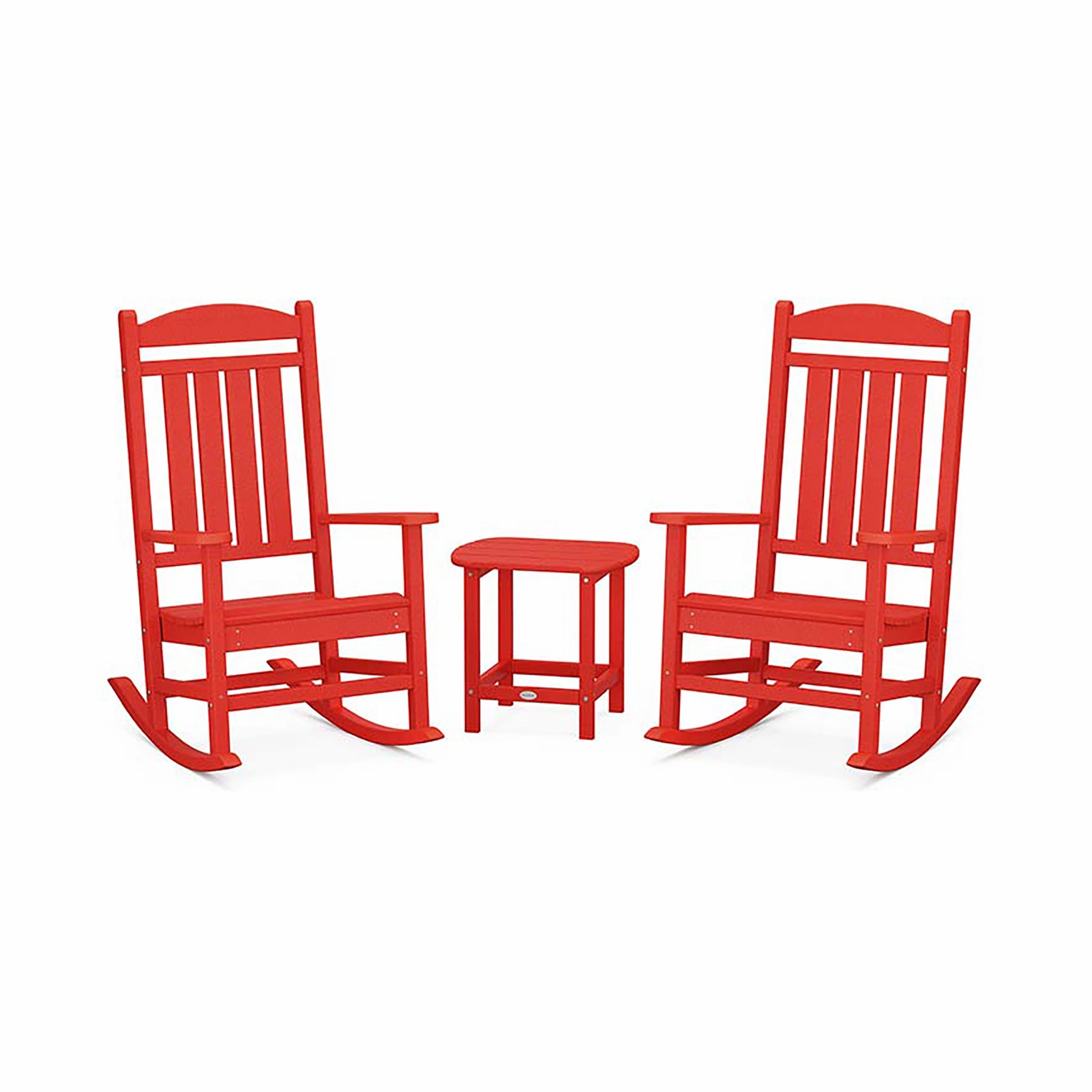 POLYWOOD Presidential Outdoor Rocking Chair 3-Piece Set