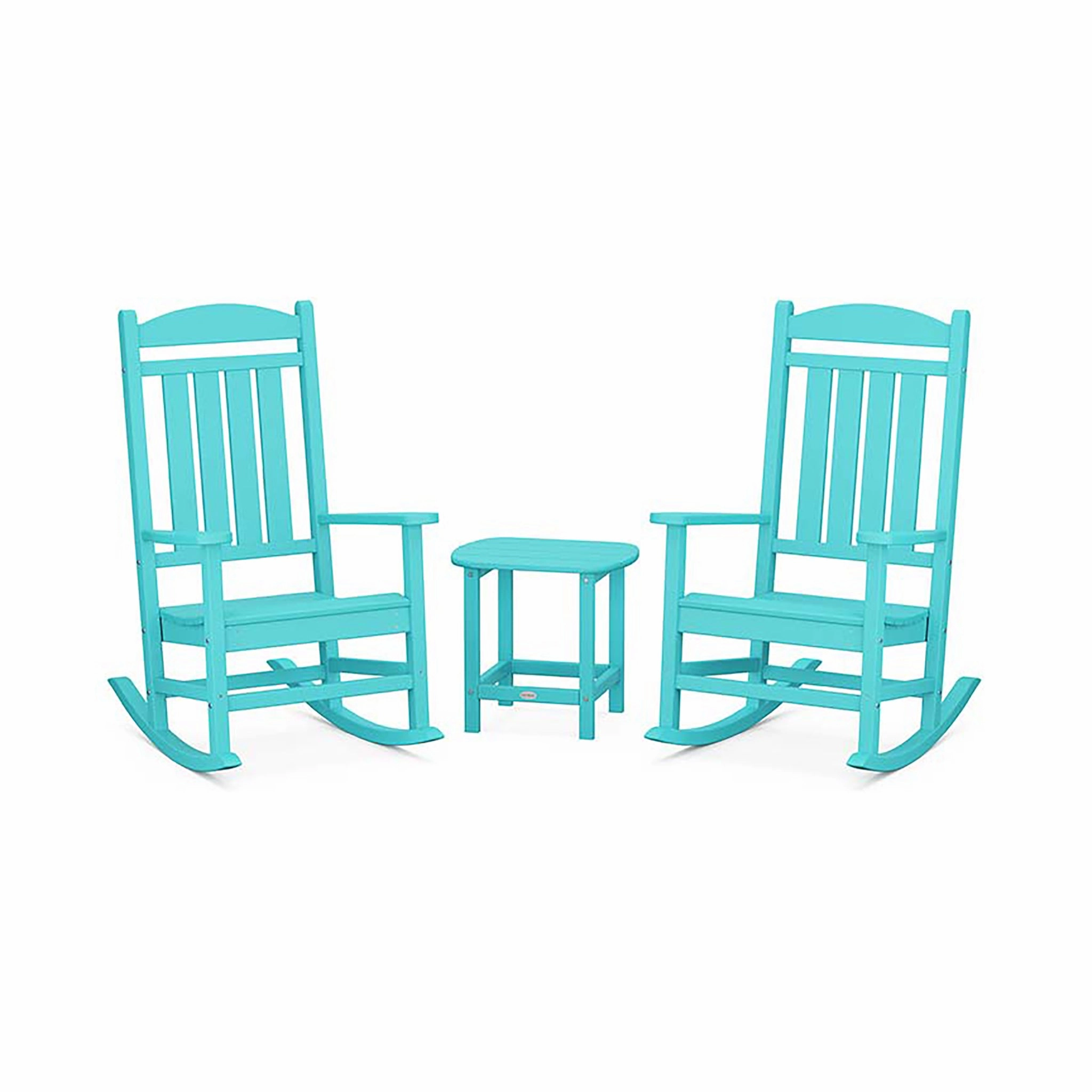 POLYWOOD Presidential Outdoor Rocking Chair 3-Piece Set