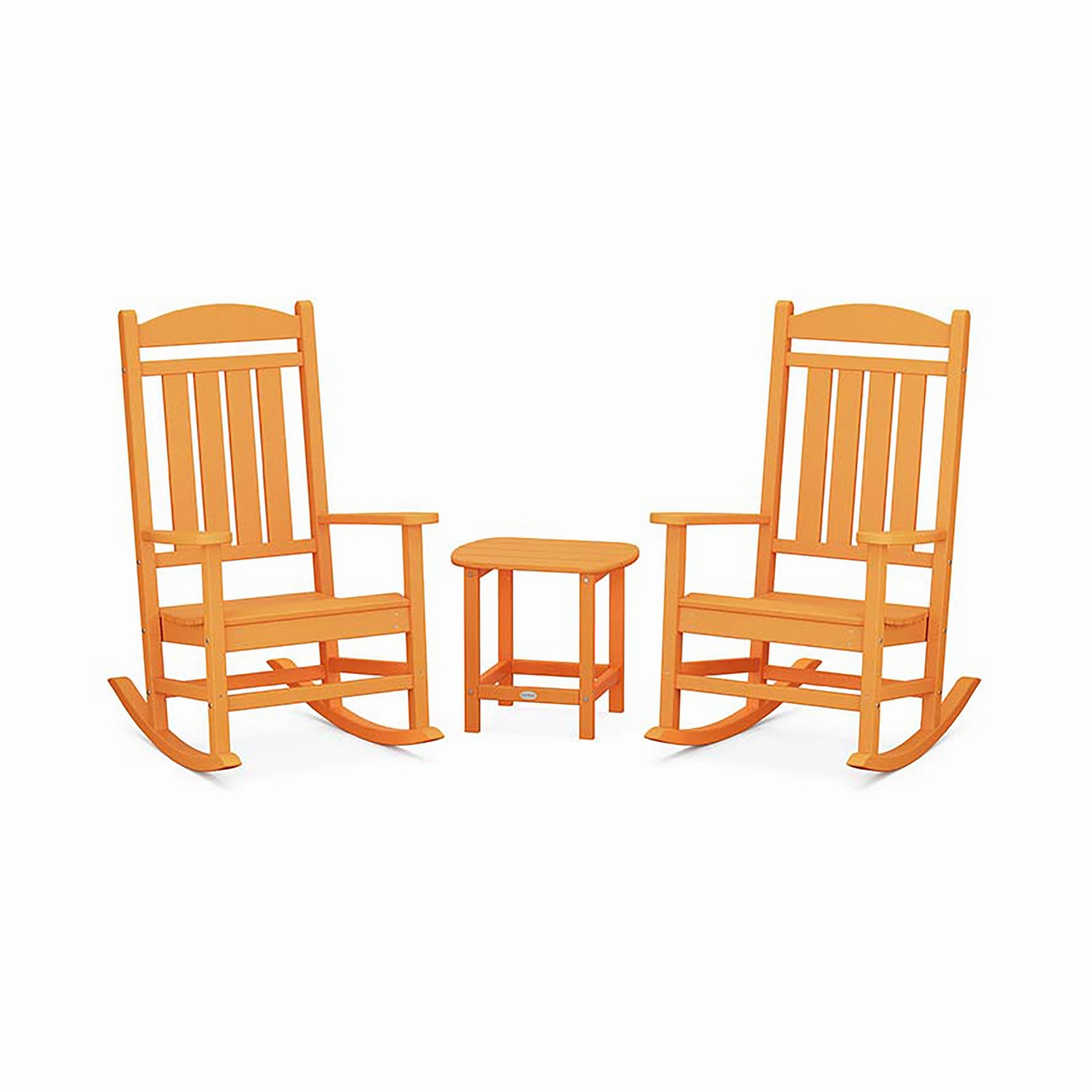 POLYWOOD Presidential Outdoor Rocking Chair 3-Piece Set