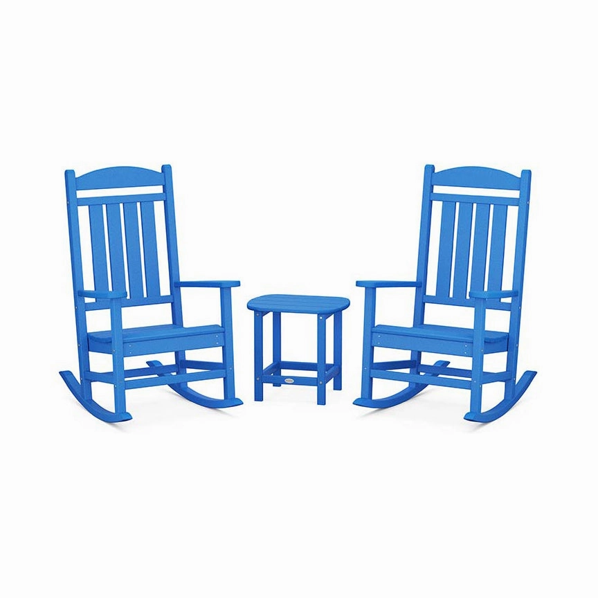 POLYWOOD Presidential Outdoor Rocking Chair 3-Piece Set