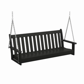 POLYWOOD Vineyard 60" Porch Swingmatching patio bench for outdoor dining set
