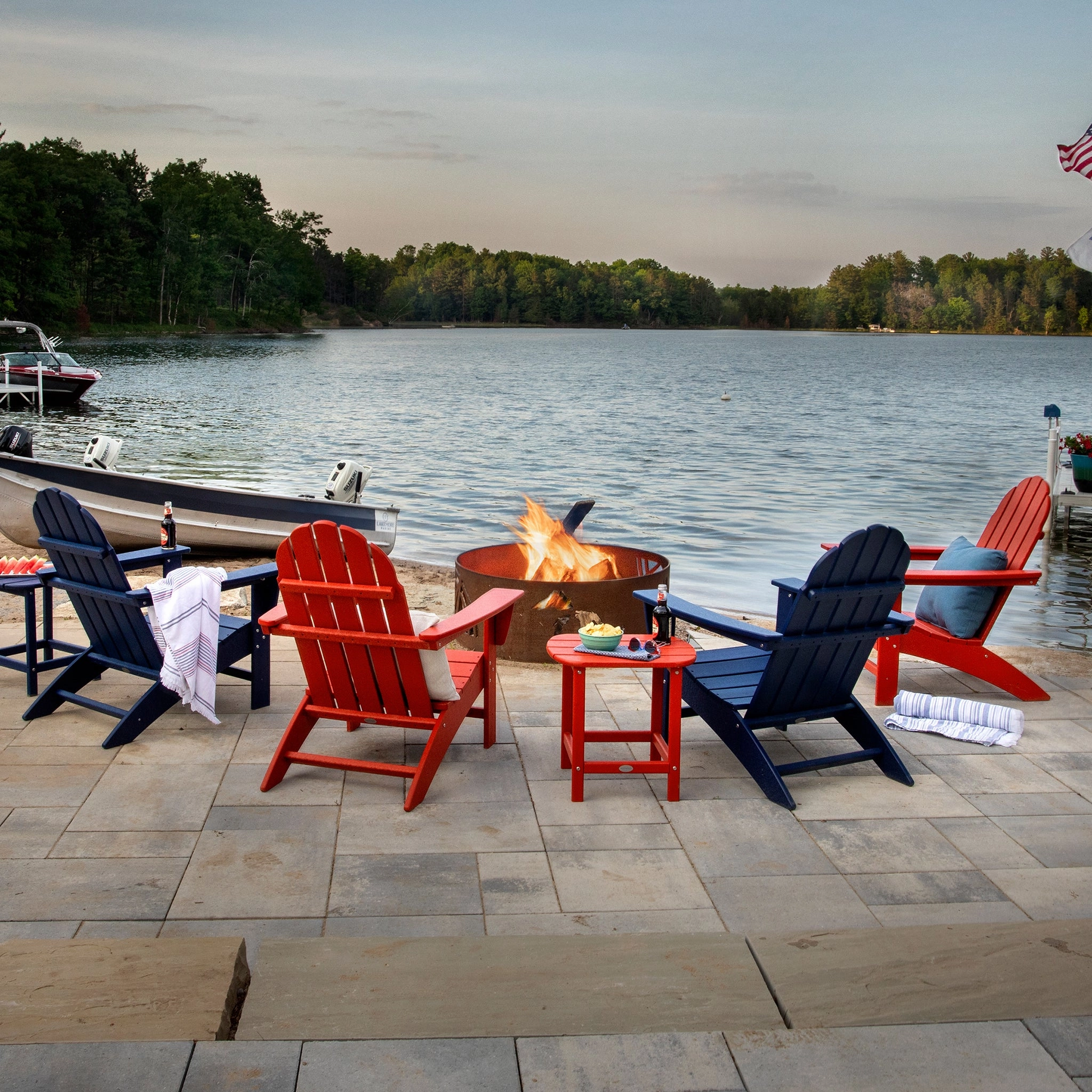 POLYWOOD Vineyard Adirondack Chair