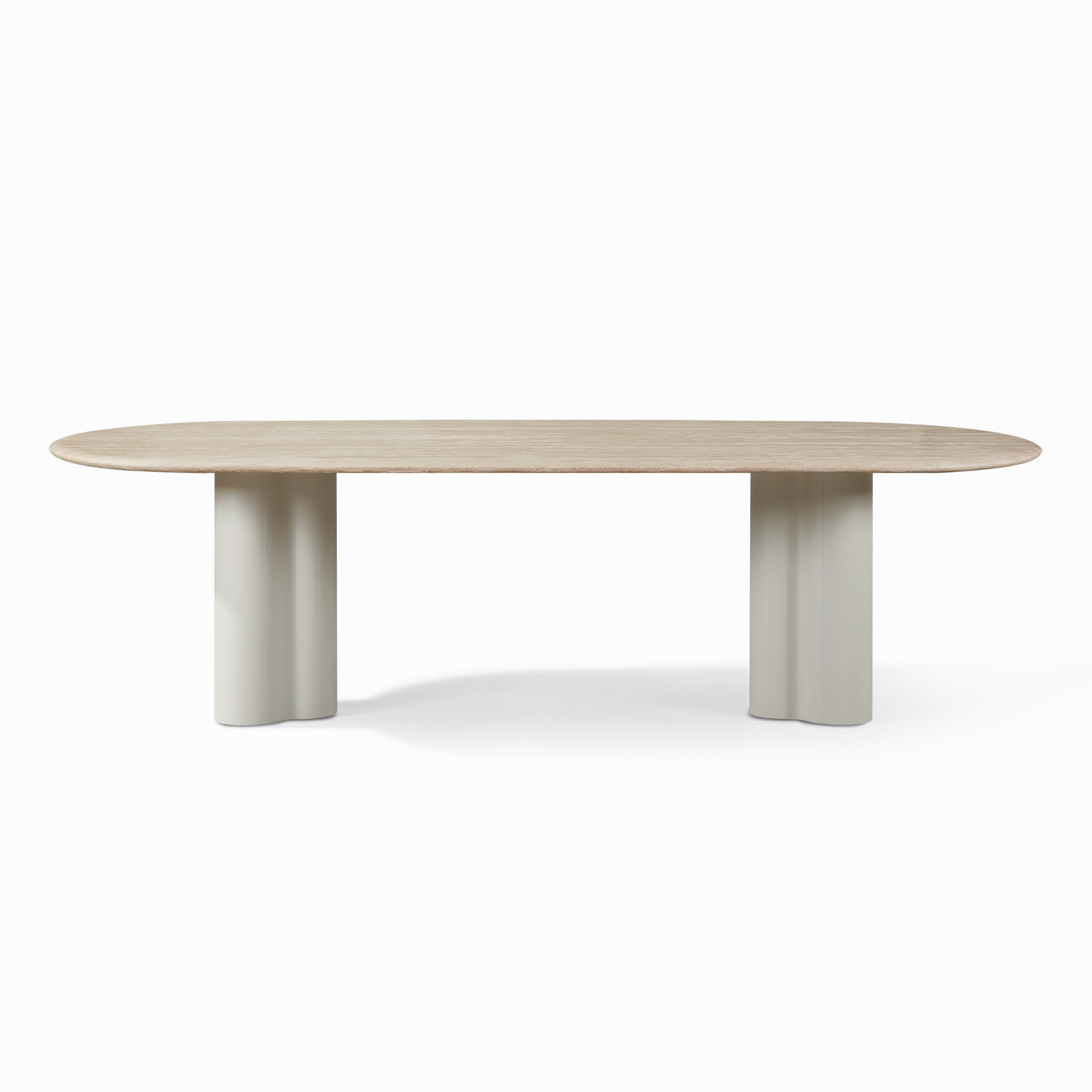 Porto Aluminum Pill Dining Table 108"outdoor table for balcony or garden