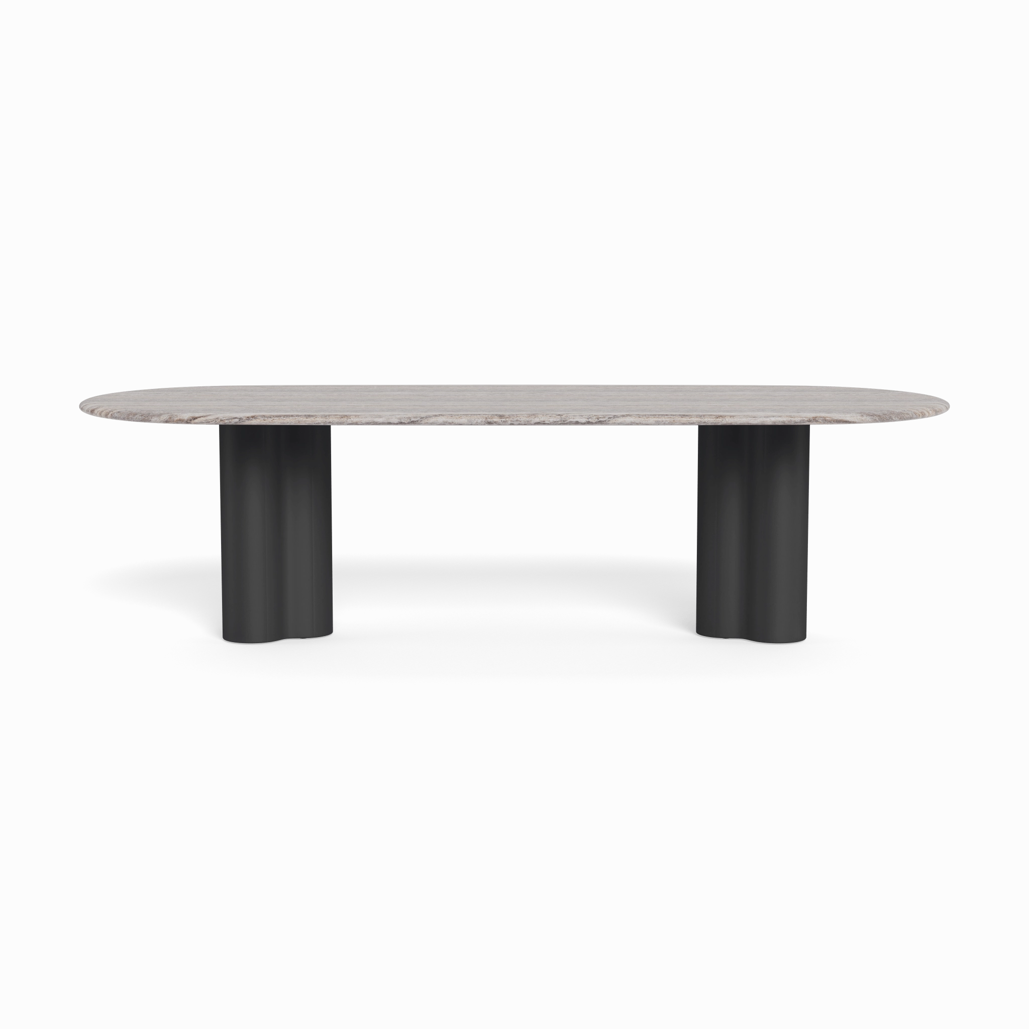 Porto Aluminum Pill Dining Table 108"