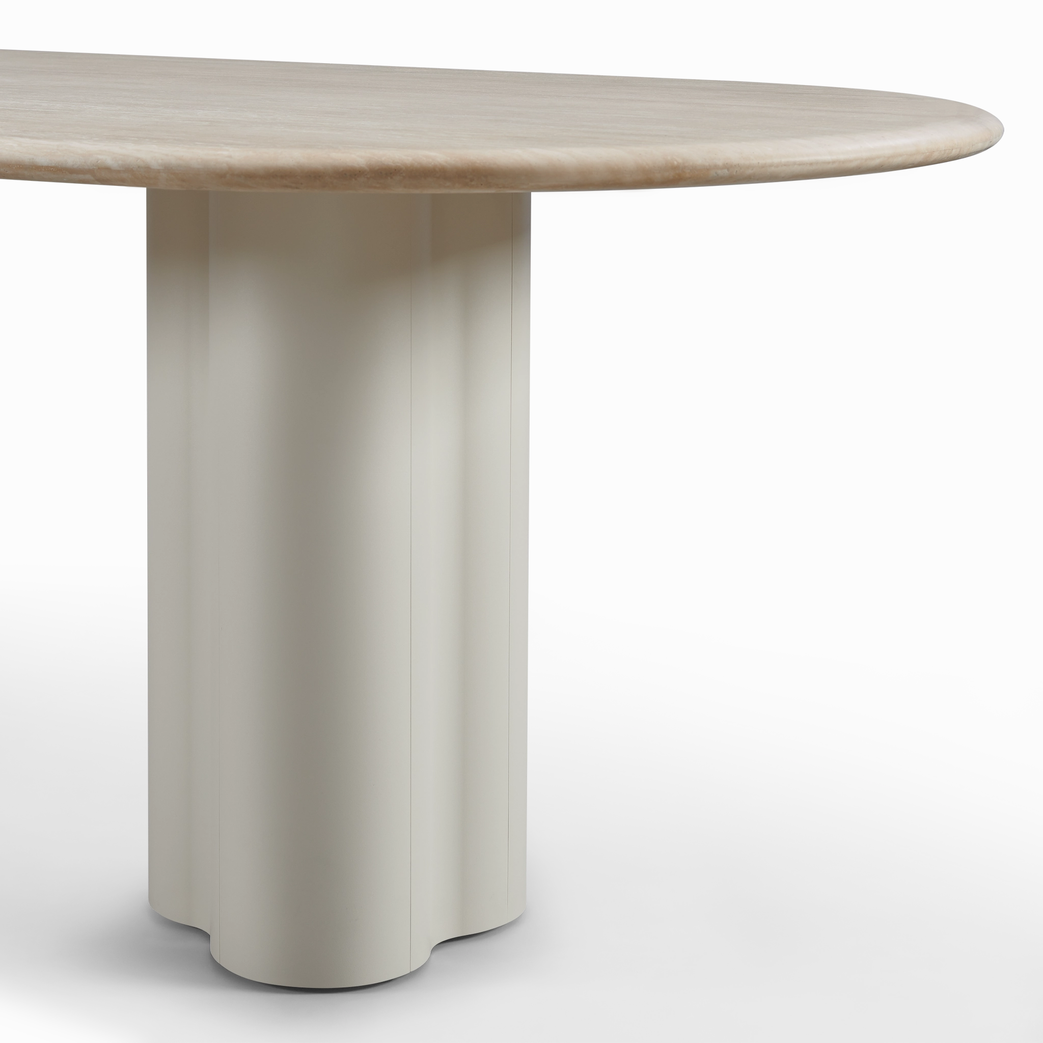 Porto Aluminum Pill Dining Table 108"