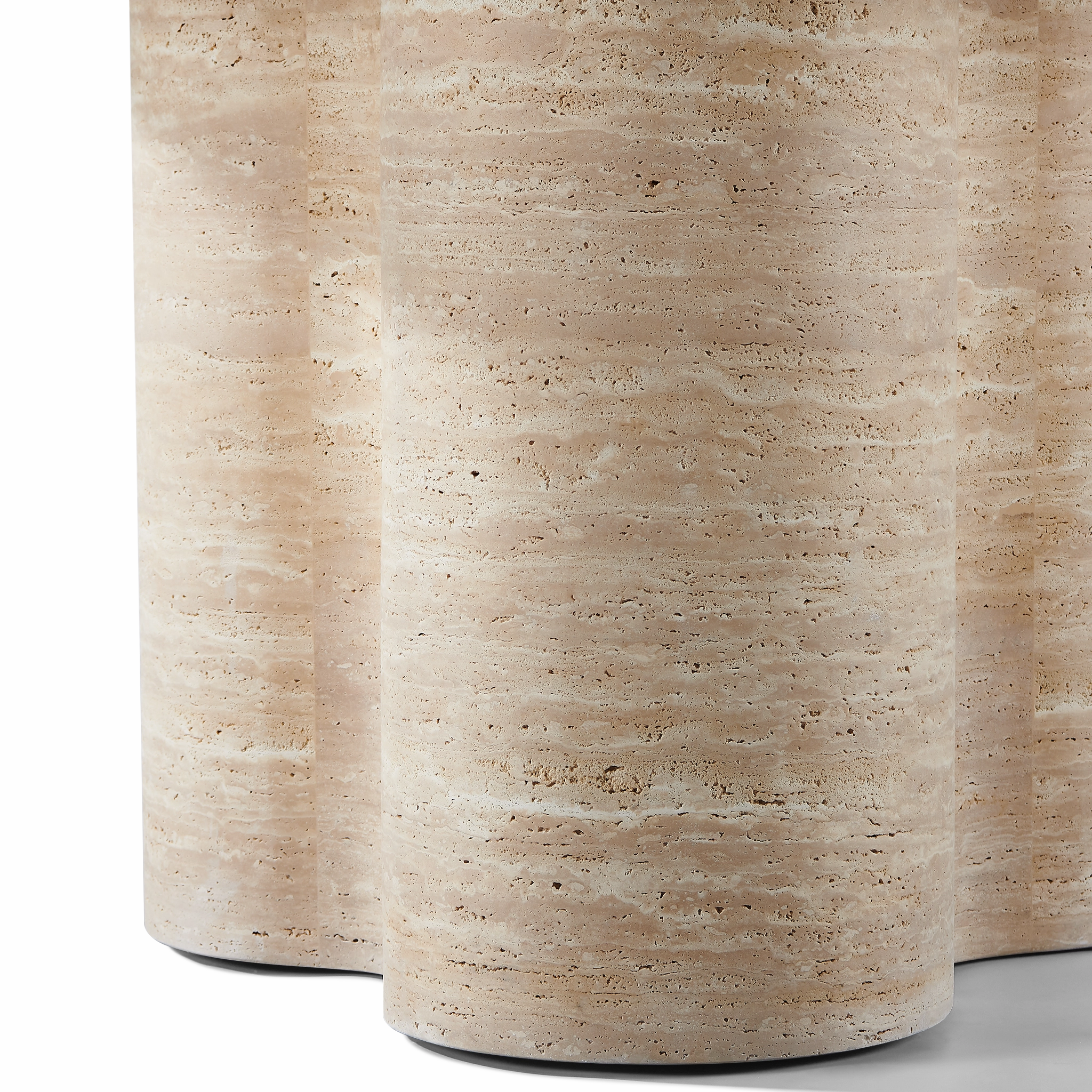 Porto Travertine Round Dining Table 60"