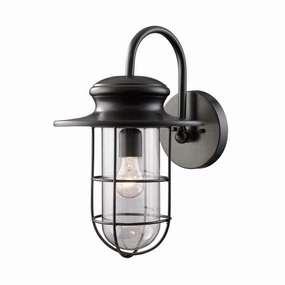 Portside One Light Outdoor Wall Sconce Matte BlackOutdoor wall sconces with motion sensor