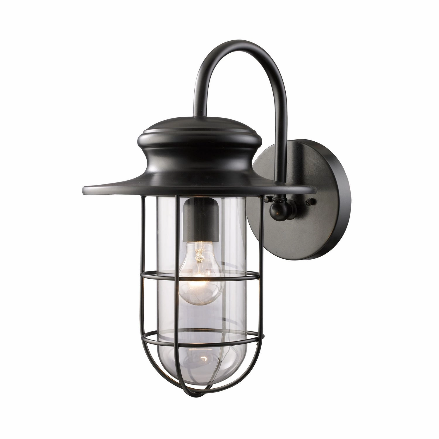 Portside One Light Outdoor Wall Sconce Matte BlackOutdoor wall sconces with motion sensor