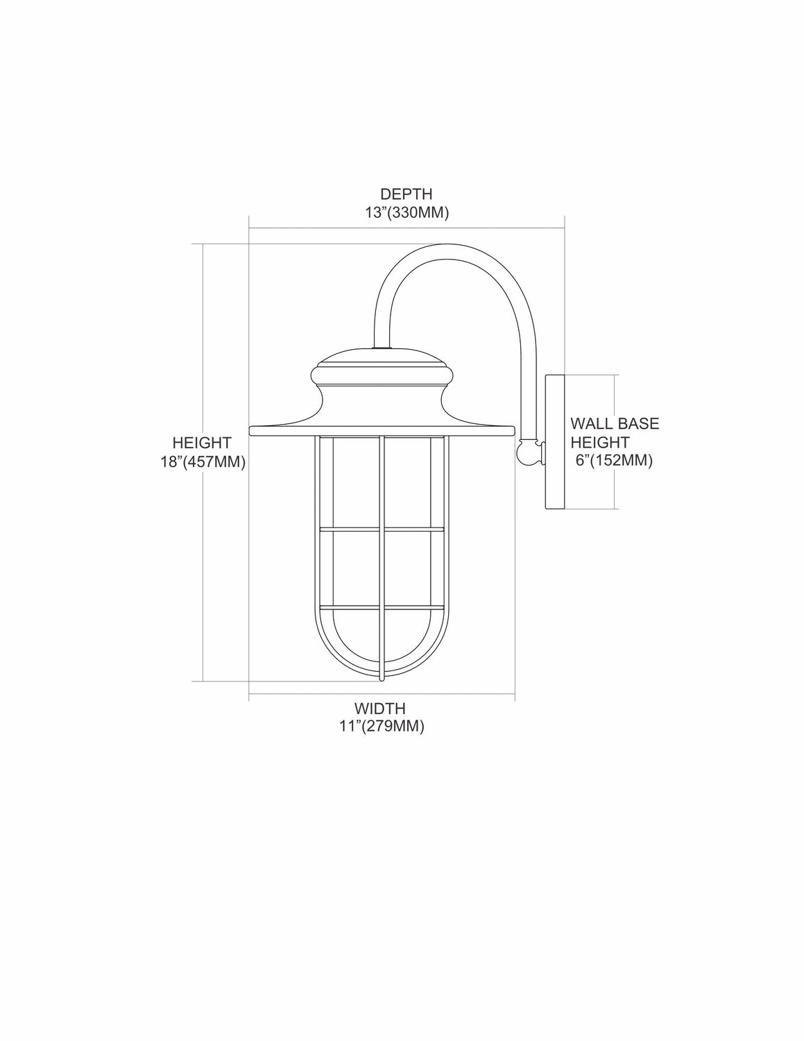 Portside One Light Outdoor Wall Sconce Matte Black
