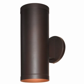 Poseidon Dual LED Wallwasher BronzeOutdoor wall sconces with motion sensor