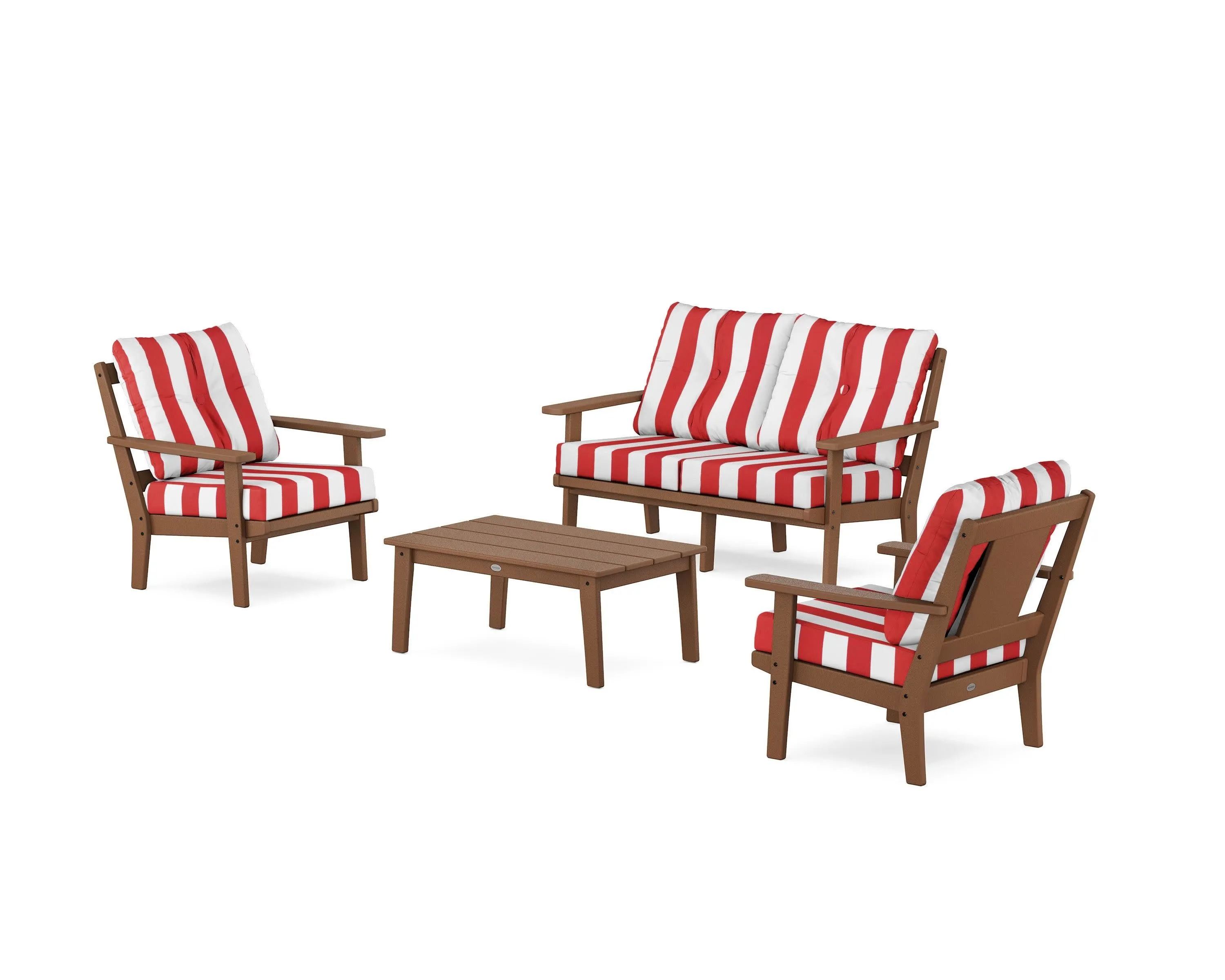 Prairie 4-Piece Deep Seating Set with Loveseat