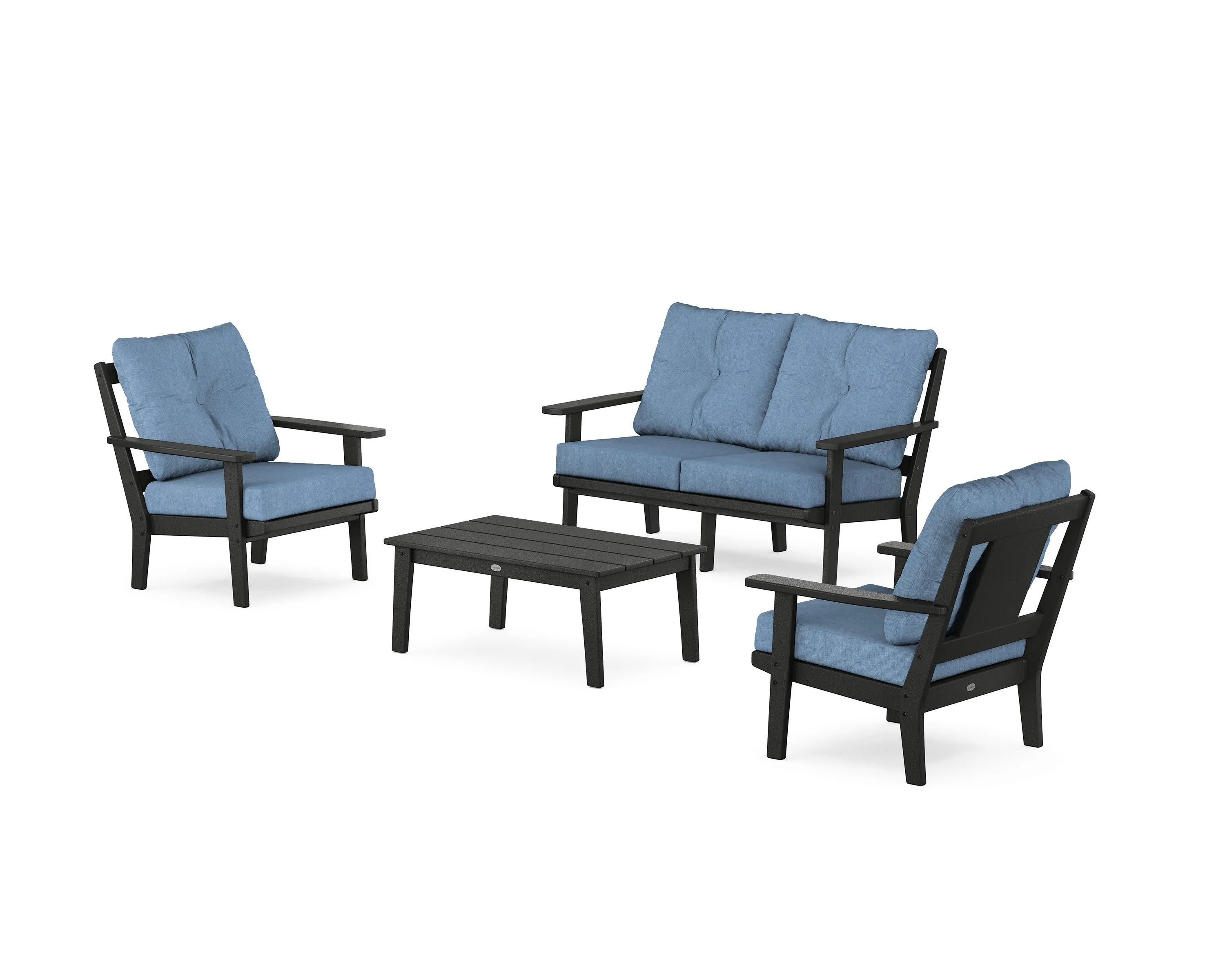 Prairie 4-Piece Deep Seating Set with Loveseat