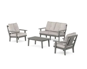 Prairie 4-Piece Deep Seating Set with Loveseatoutdoor patio dining furniture set