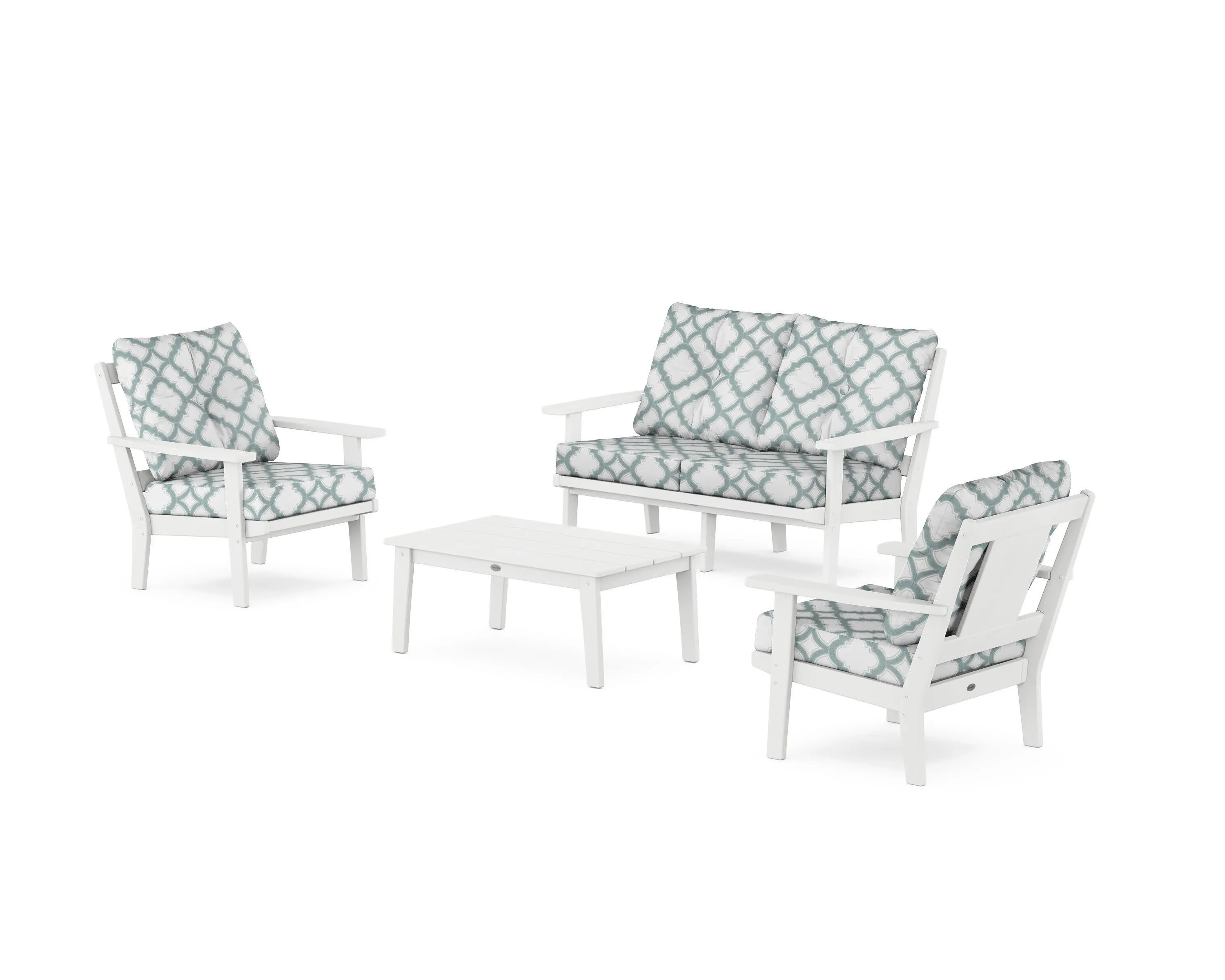 Prairie 4-Piece Deep Seating Set with Loveseat