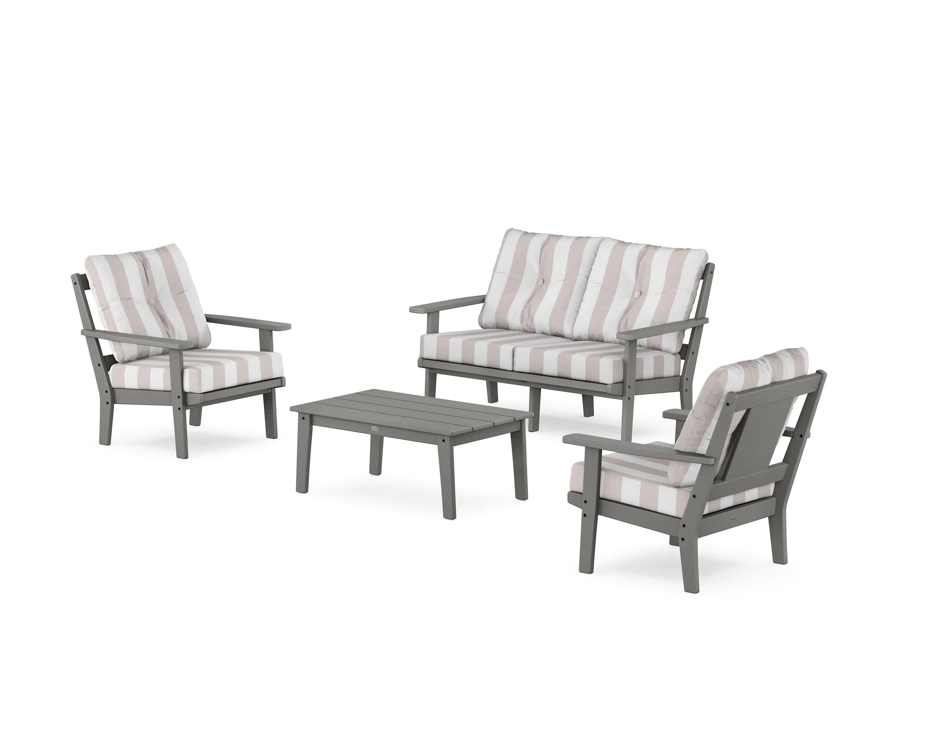 Prairie 4-Piece Deep Seating Set with Loveseat
